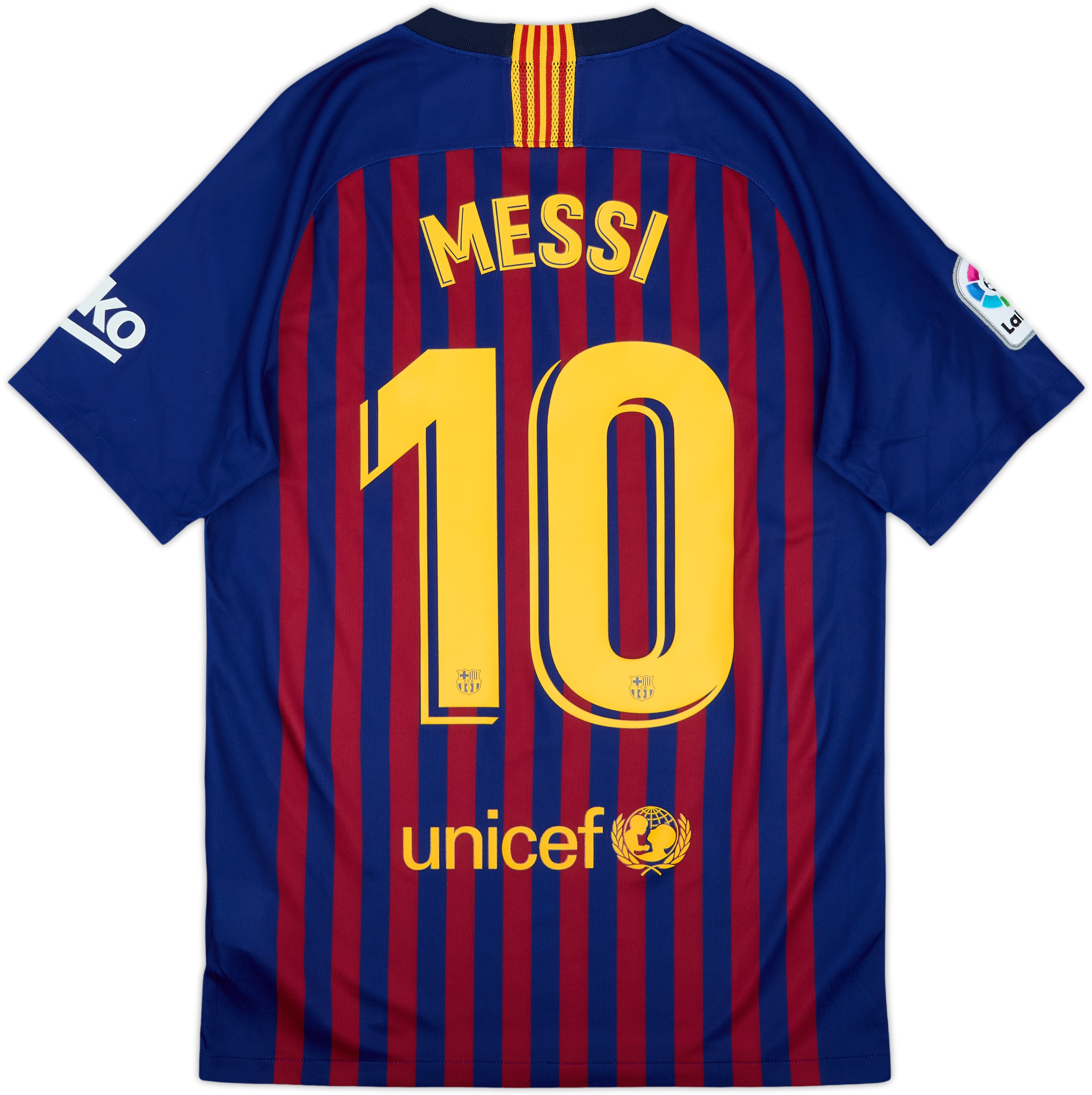 2018-19 Barcelona Home Shirt Messi #10 - 9/10 - (S)