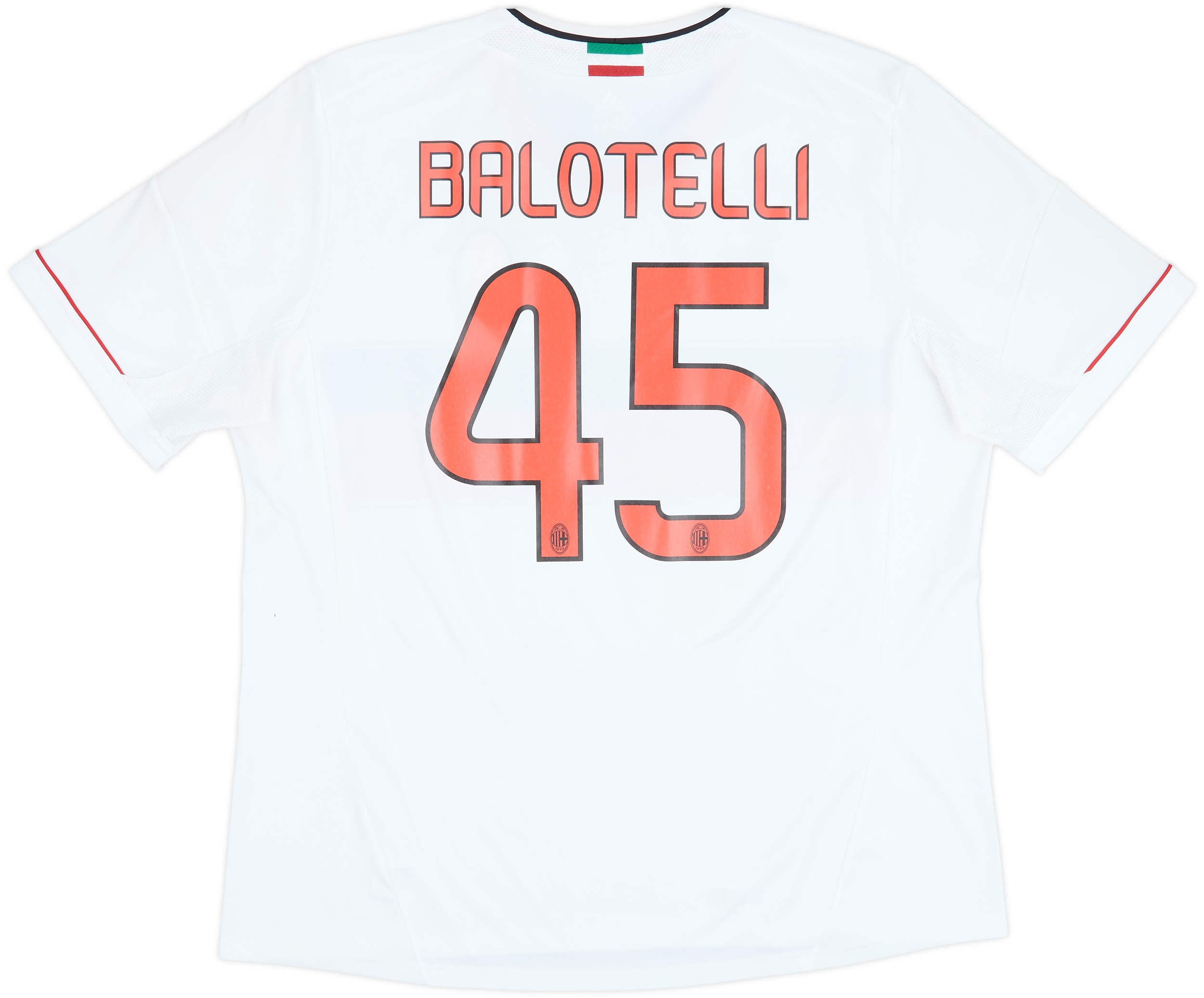 2012-13 AC Milan Away Shirt Balotelli #45 - 8/10 - (XXL)