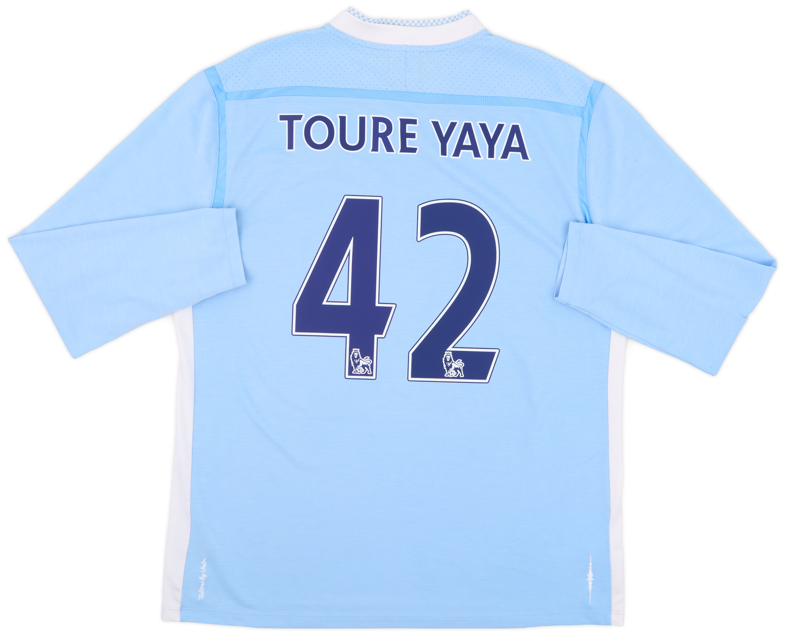 2011-12 Manchester City Home L/S Shirt Yaya Toure #42 - 7/10