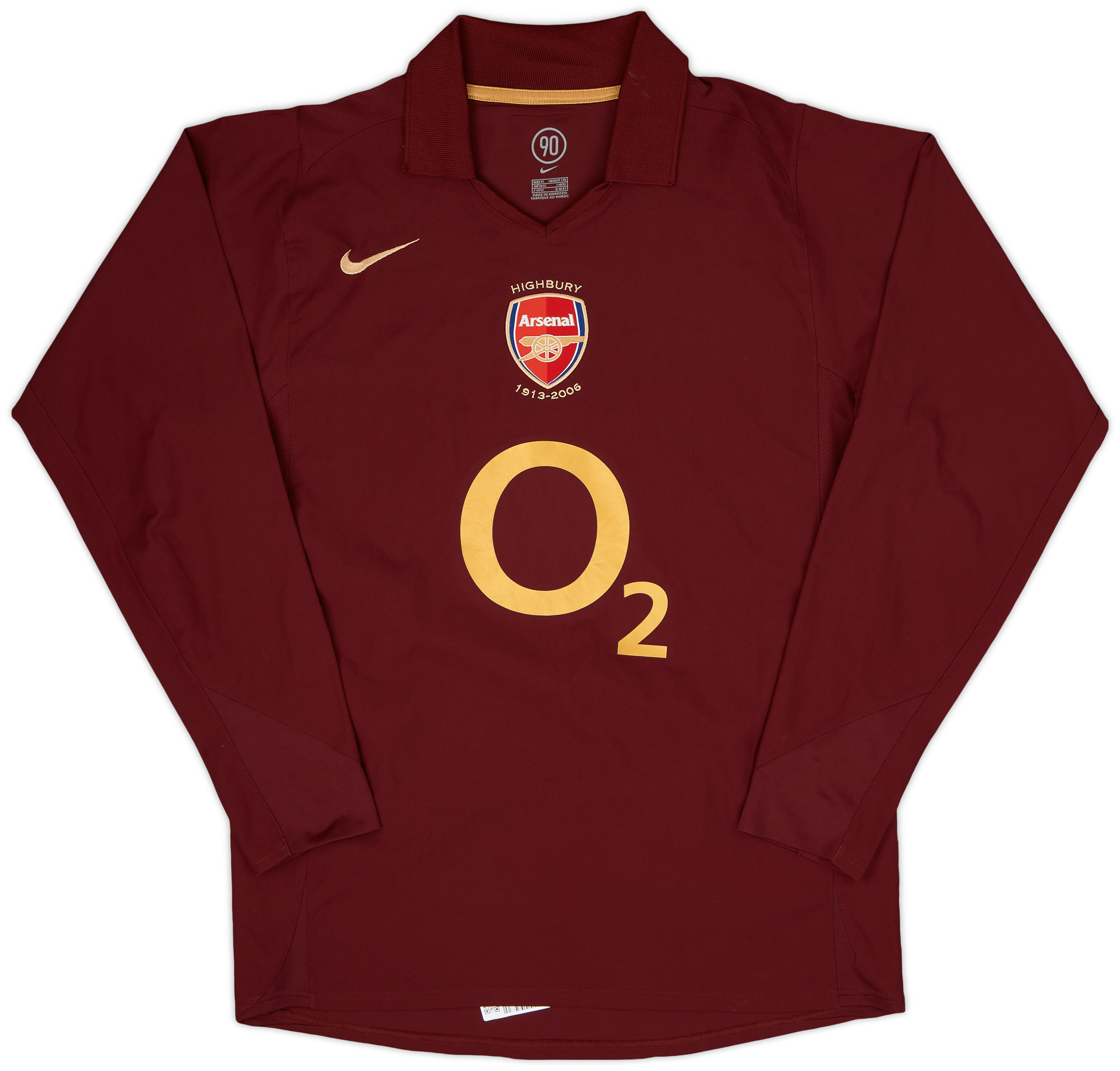 Vintage Arsenal 2004 2005 #10 BERGKAMP Shirt Jersey Nike XL