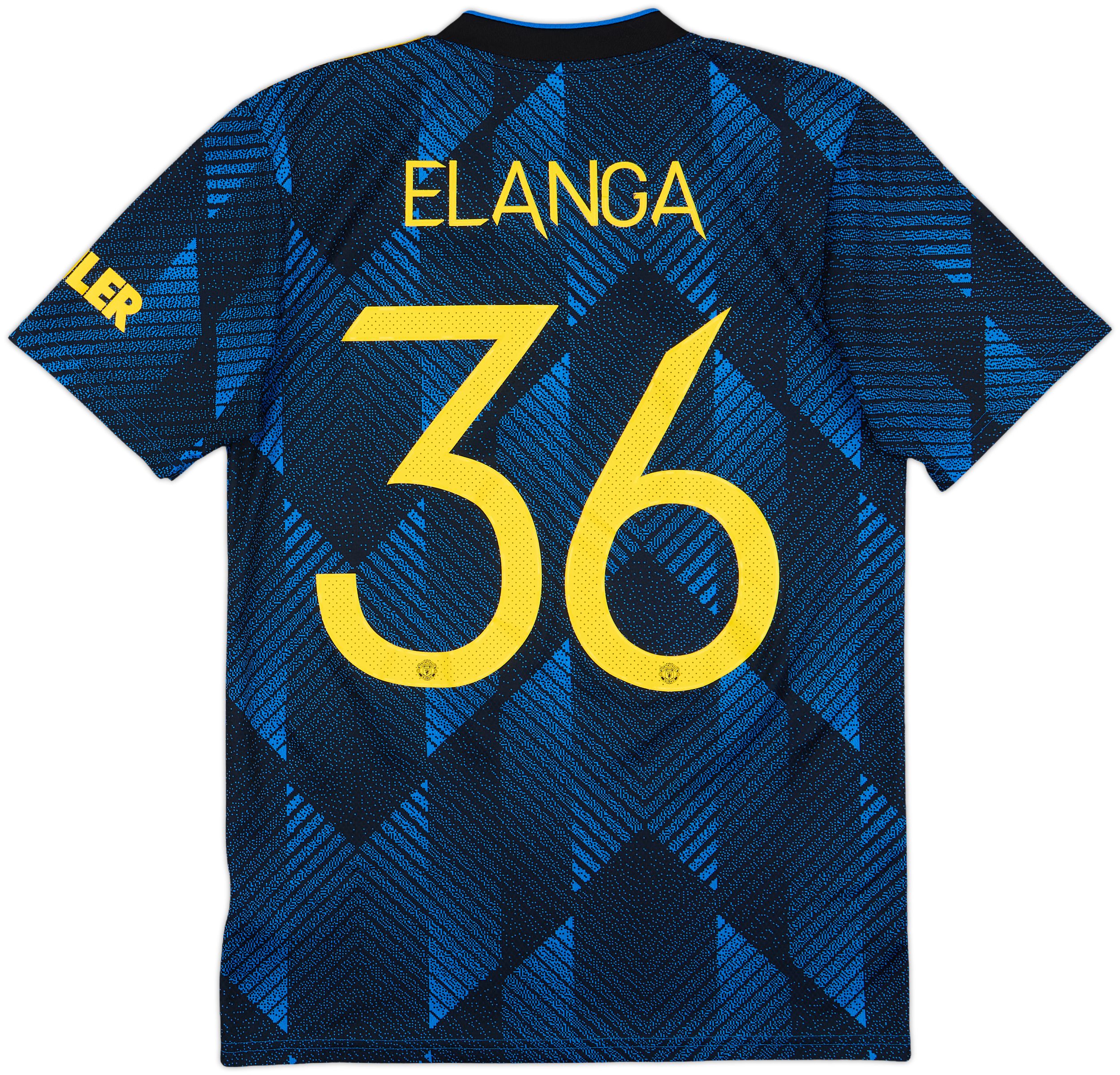 2021-22 Manchester United Third Shirt Elanga #36 - 6/10 - (S)