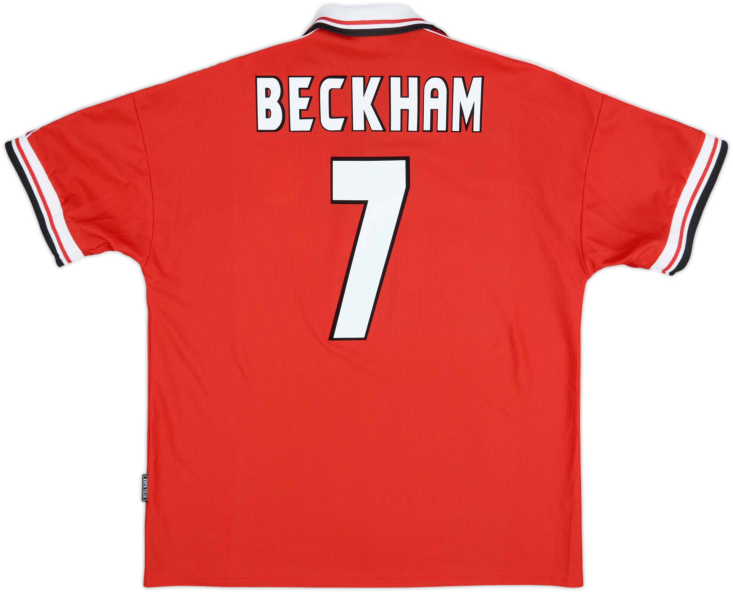 1998-00 Manchester United Home Shirt Beckham #7 - 8/10 - (XL)