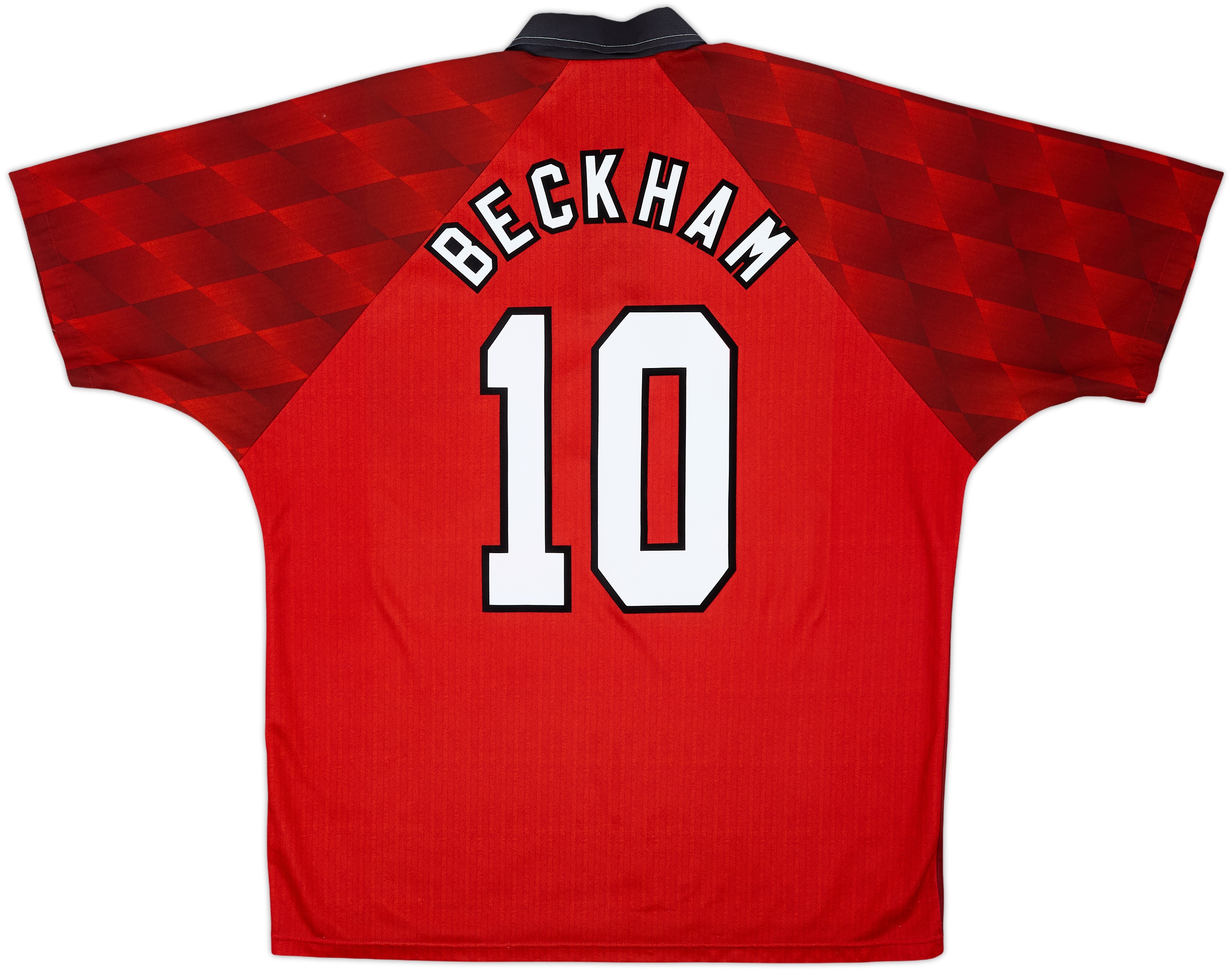 1996-98 Manchester United Home Shirt Beckham #10 - 8/10 - (XL)