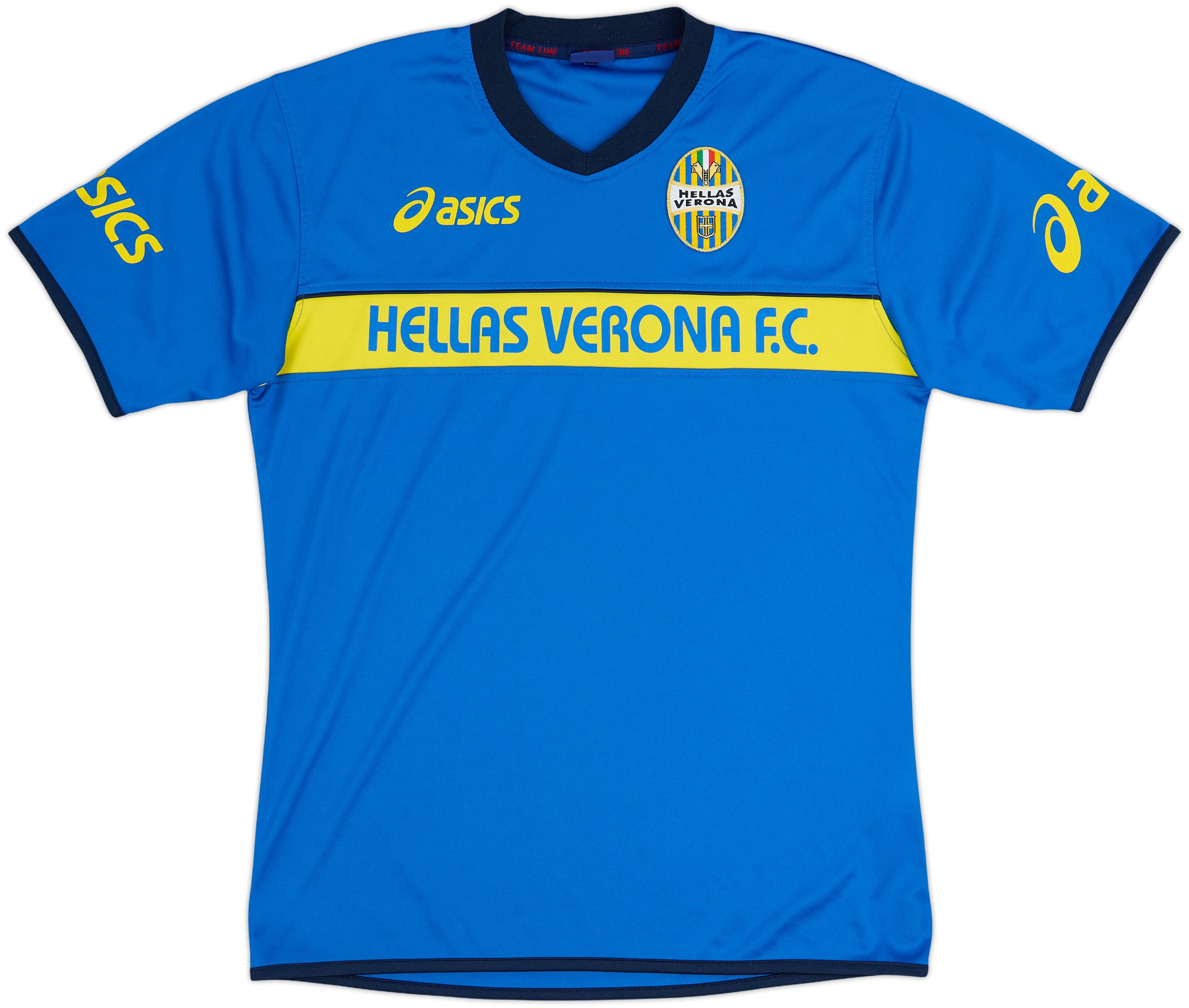 サッカーユニフォーム Verona W 2007-08 Hellas Verona Asics Training Shirt - 8/10 - (M)