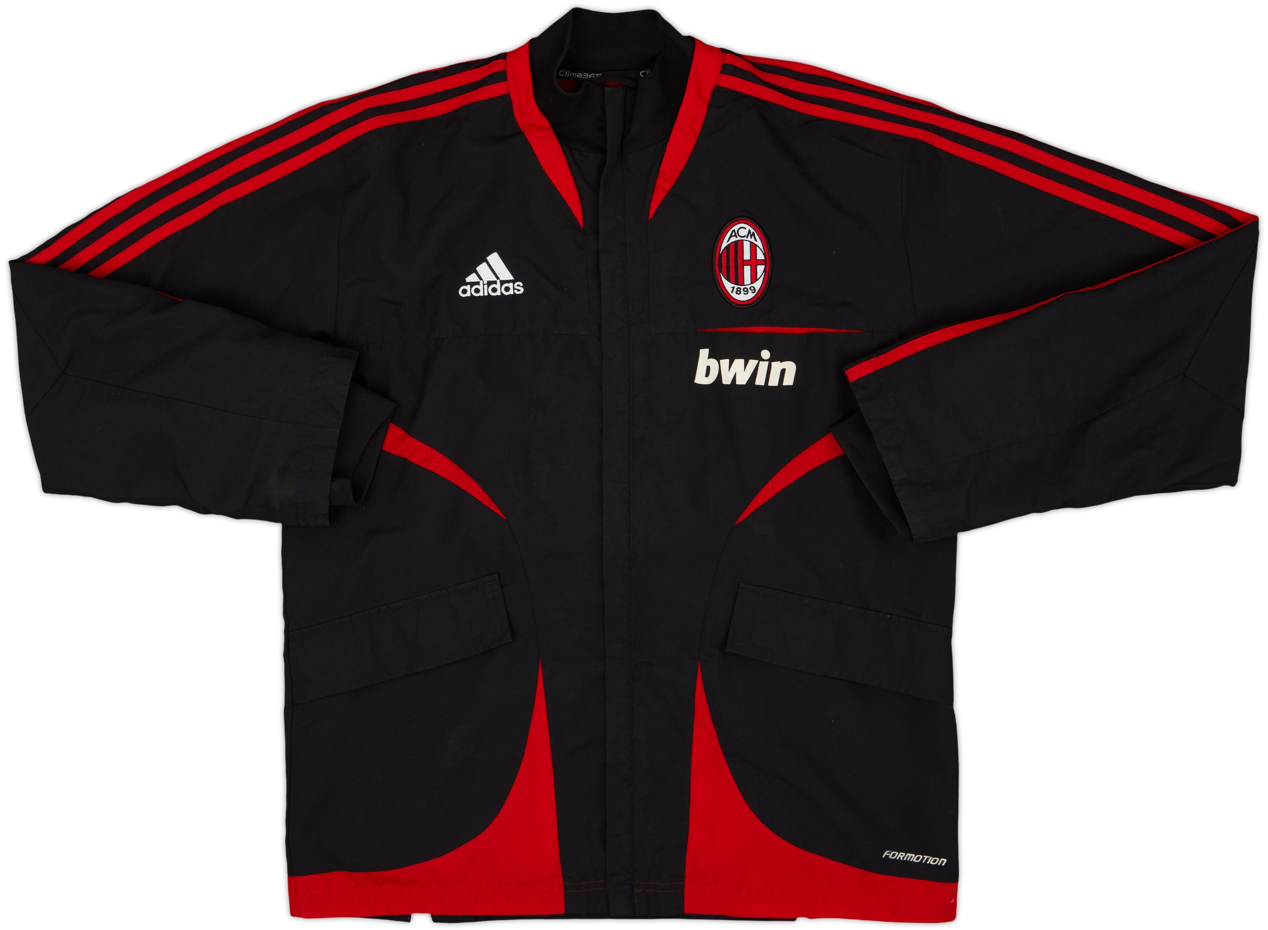 2007-08 AC Milan adidas Track Jacket - 8/10 - (L)