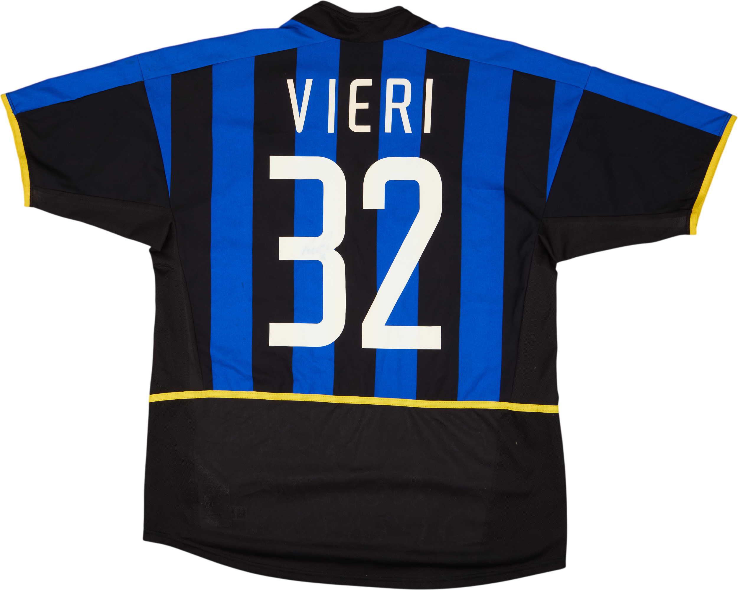 インテル Vieri 32 シャツ 2002-03 Inter Milan 'Signed' Home Shirt Vieri #32 - 8/10 - (L)
