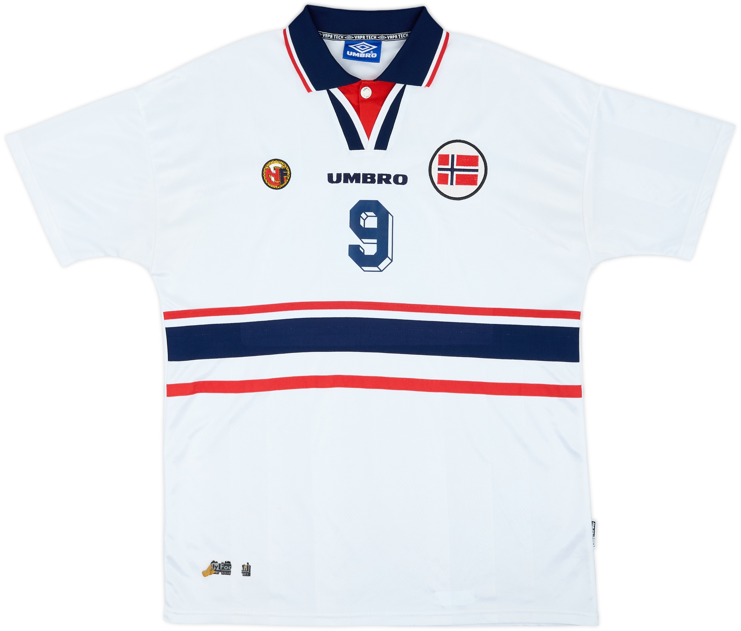 1998-00 Norway Away Shirt #9 - 6/10 - (XXL)