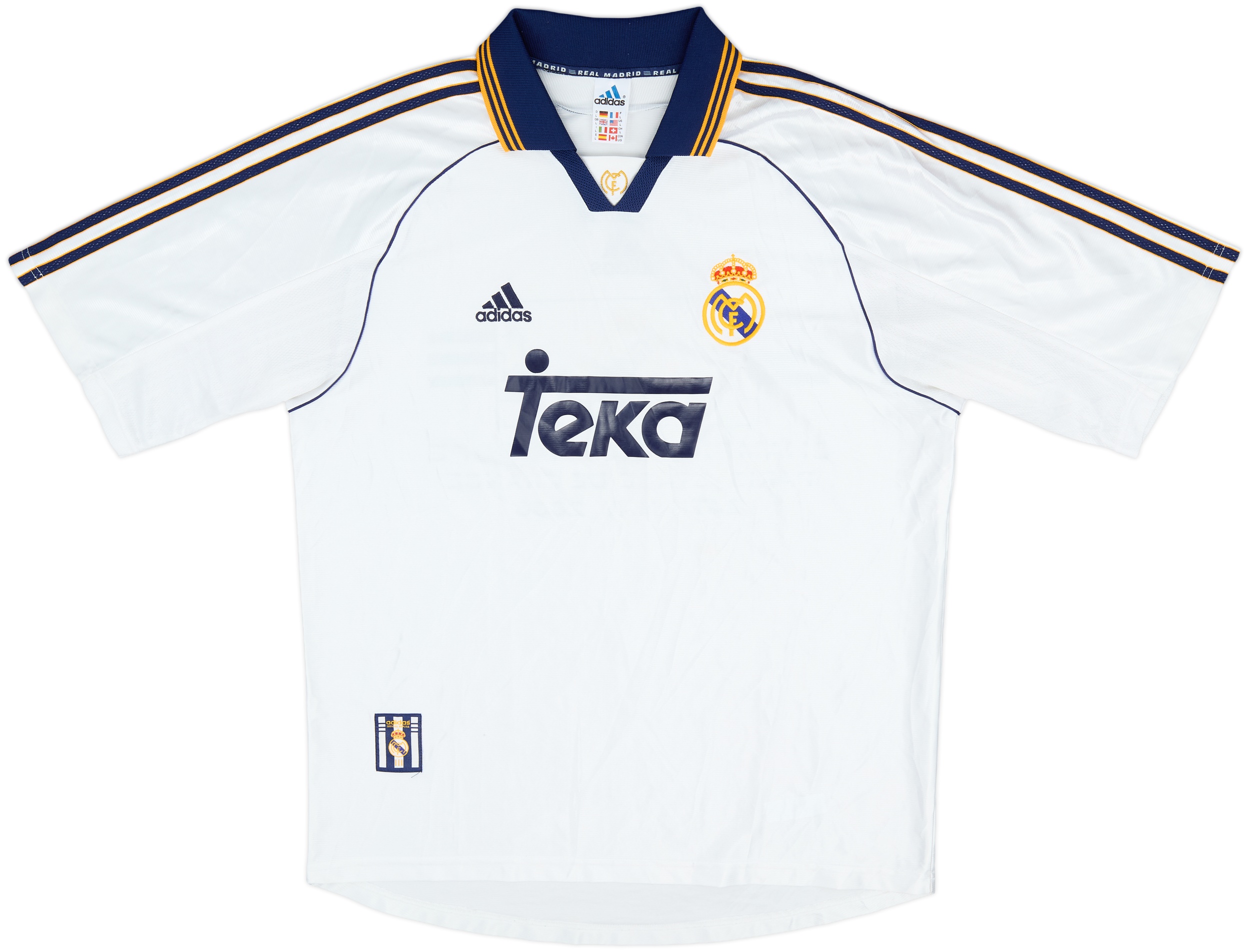 クリスマスツリー特価！ 'Champions Madrid Real 1998-00 of 7/10 - Shirt Home Europe' ウェア