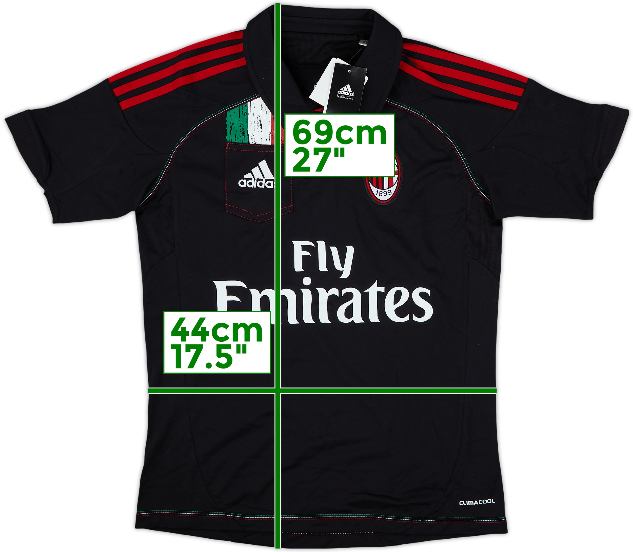 2012-13 AC Milan Third Shirt (L.Boys)