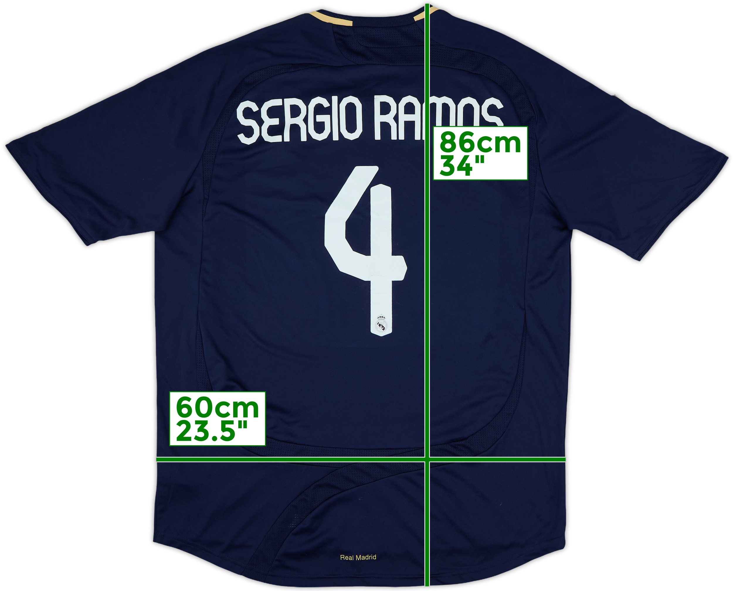 adidas Real Madrid Sergio Ramos ユニフォーム Real Madrid CL Sergio Ramos XXL Player Issue Climachill