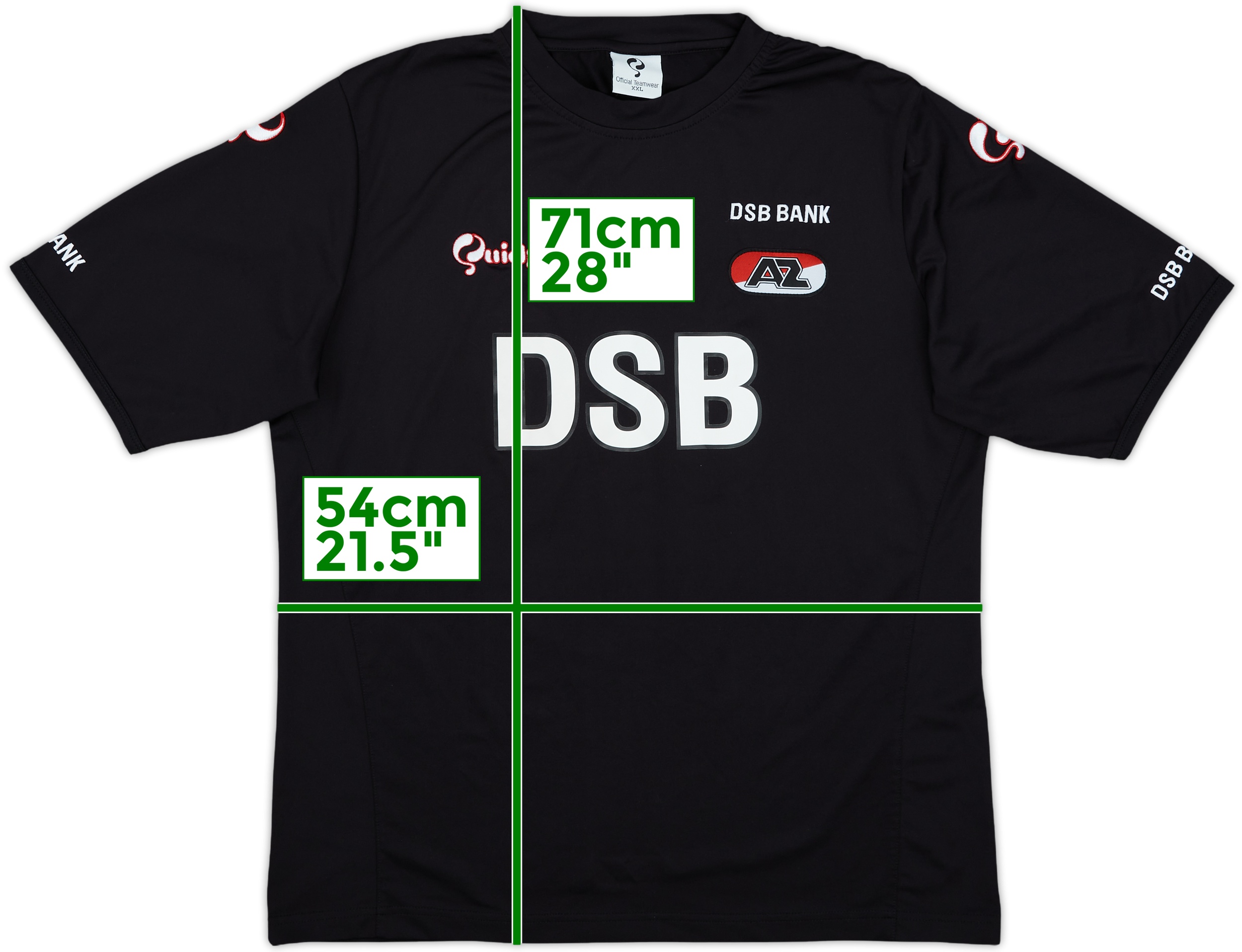 Kappa AZ Alkmaar シャツ 6 SILVA 2007-08 AZ Alkmaar Home L/S Shirt - 6/10 - (XXL)