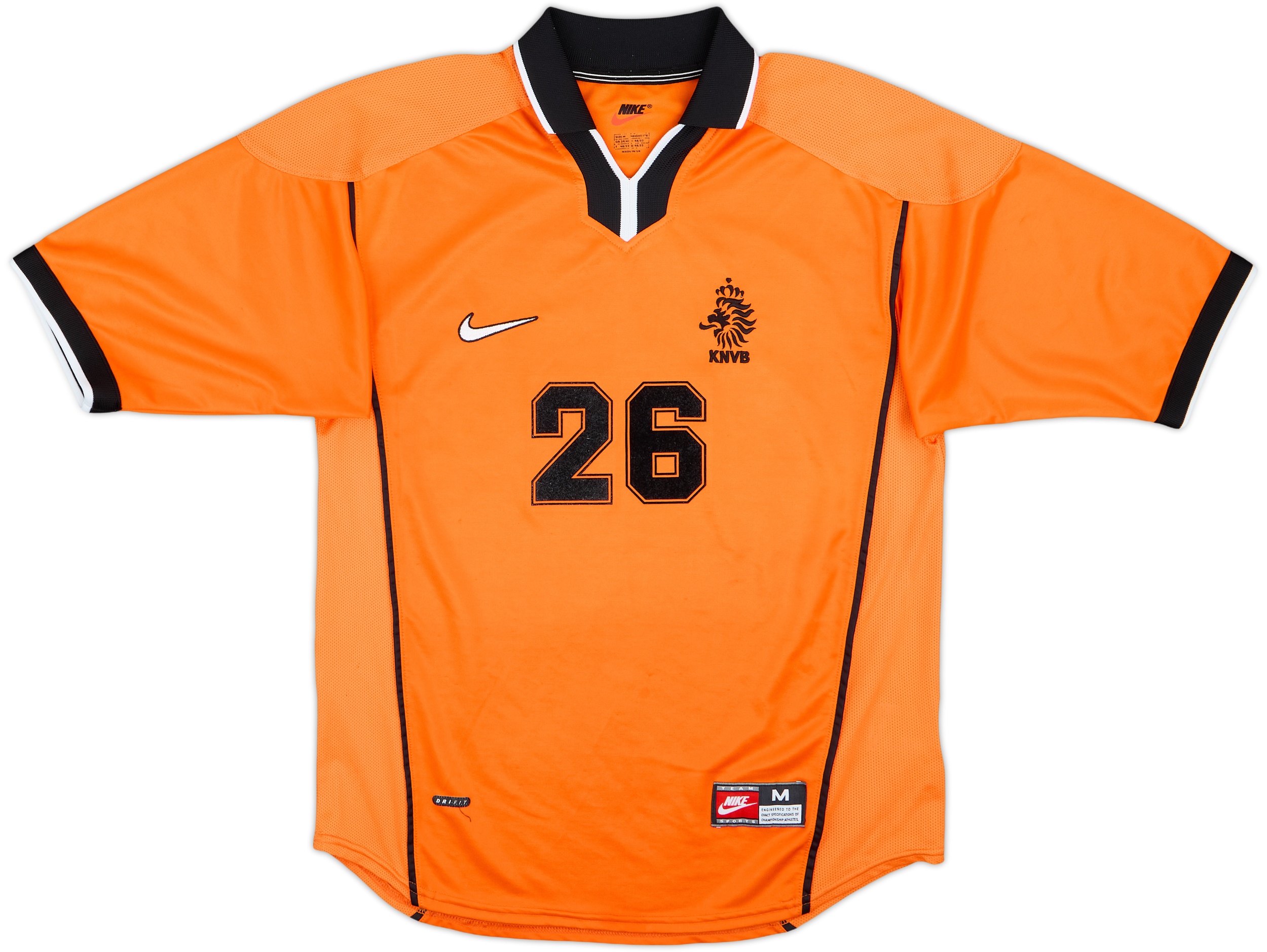 1998-00 Netherlands Home Shirt #26 - 9/10 - (M)