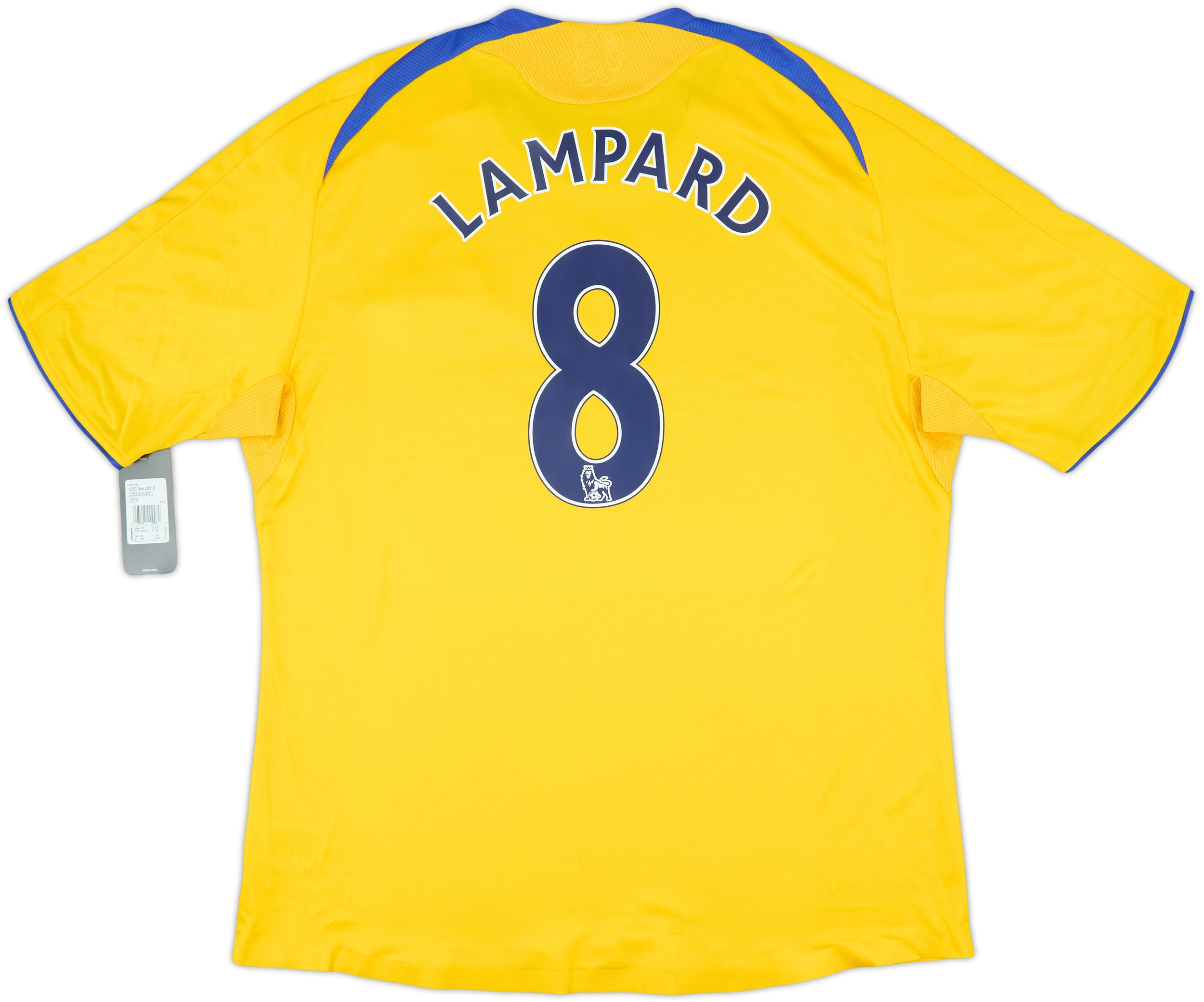 Lampard #8 Chelsea FC 2008/2009 Away ORIGINAL Adidas Rare