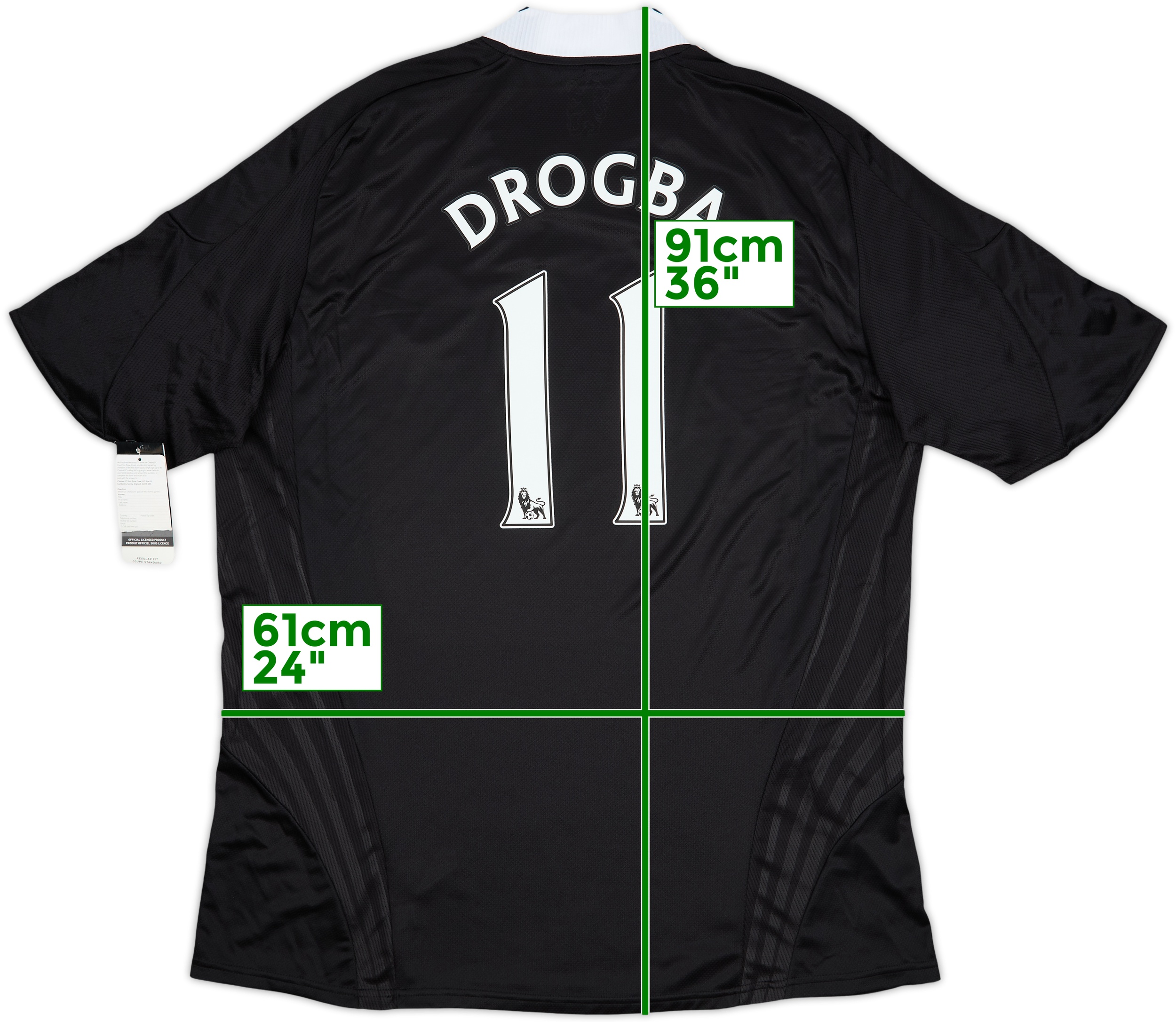 adidas Chelsea 08/09 Home Jersey - Drogba #11 - M - USED