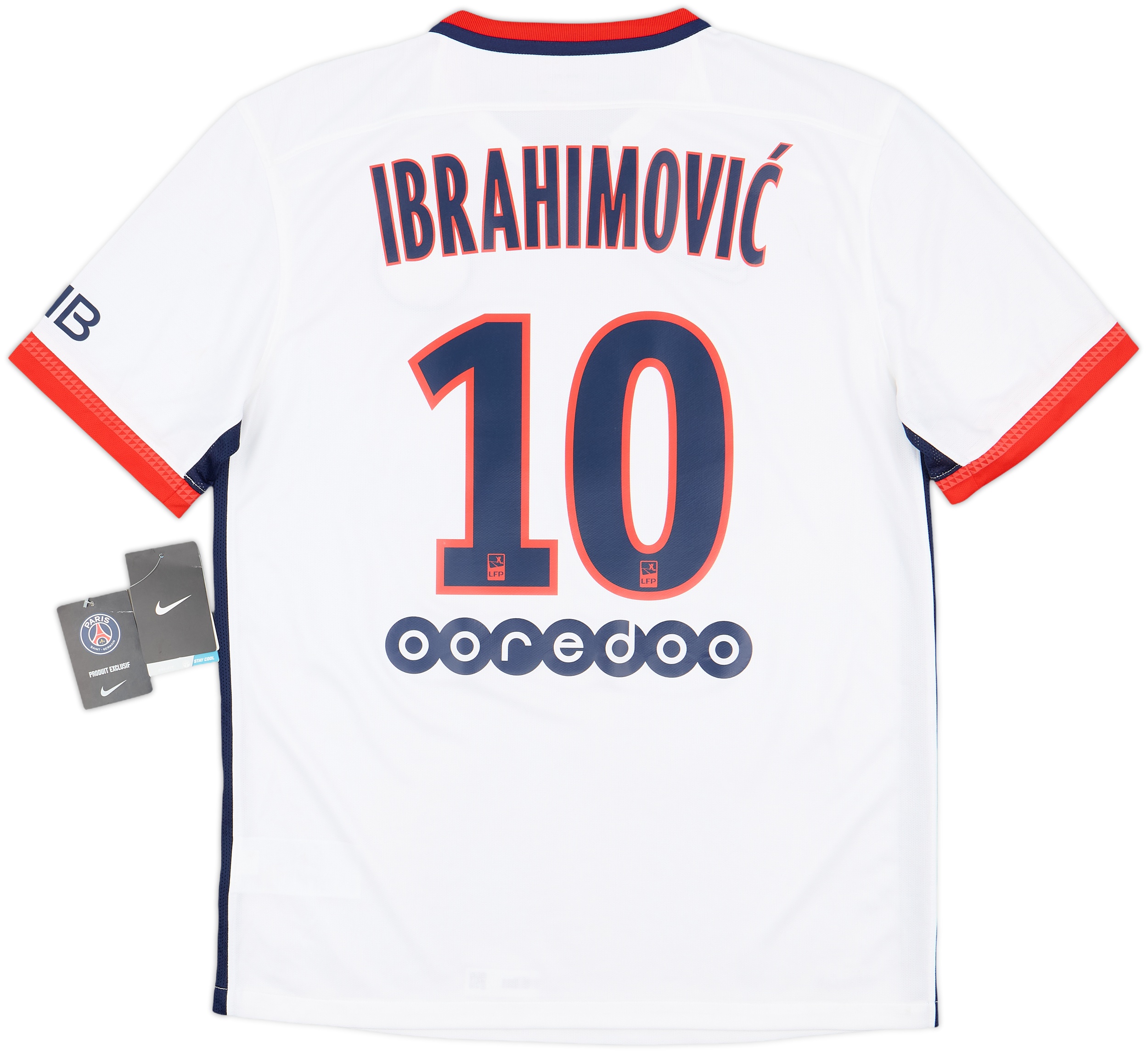 Maillot PSG Extérieur 2015-2016 – IBRAHIMOVIC #10 – Taille Homme – Neuf Sans étiquette