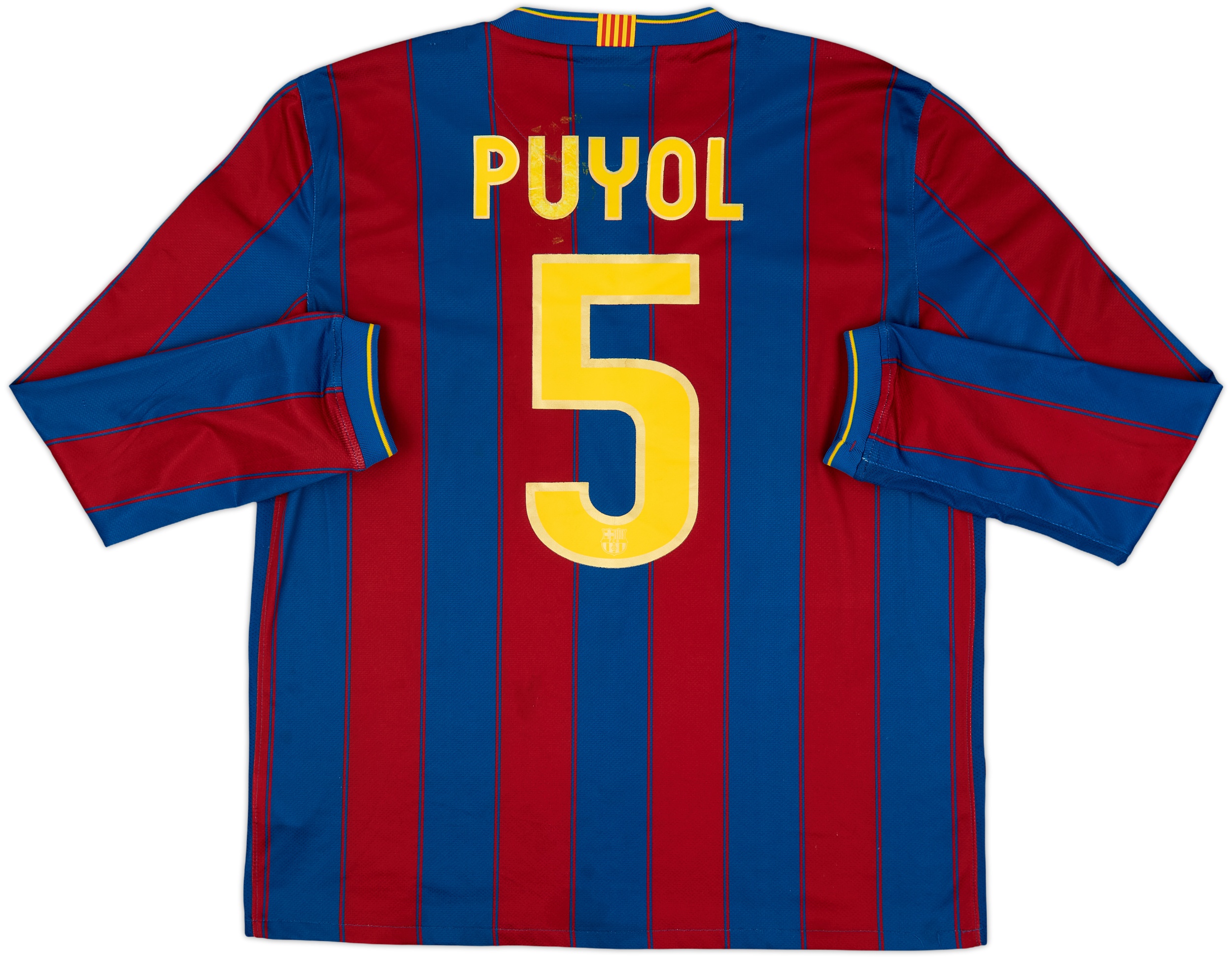 FCバルセロナ PUYOL 5 ユニフォーム（M） 2009-10 Barcelona Home L/S Shirt Puyol #5 - 6/10 - (L)