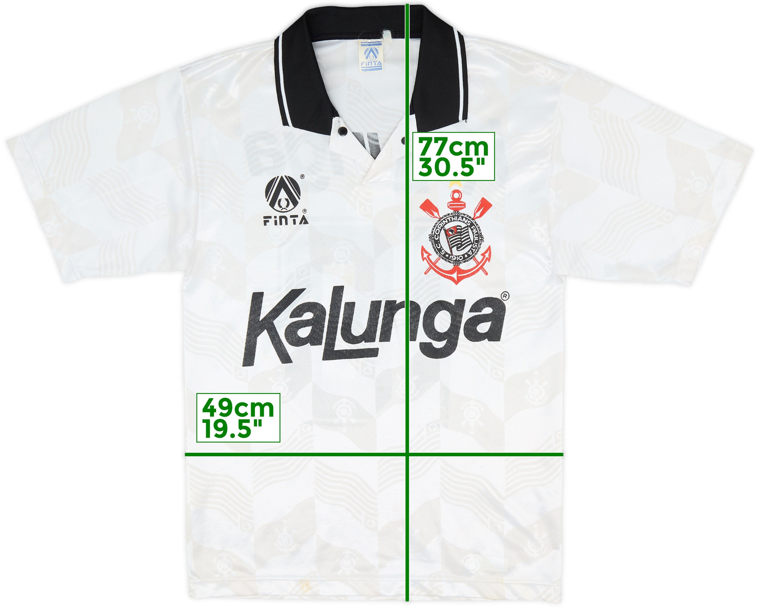 1992-94 Corinthians Home Shirt #10 - 8/10 - (M)