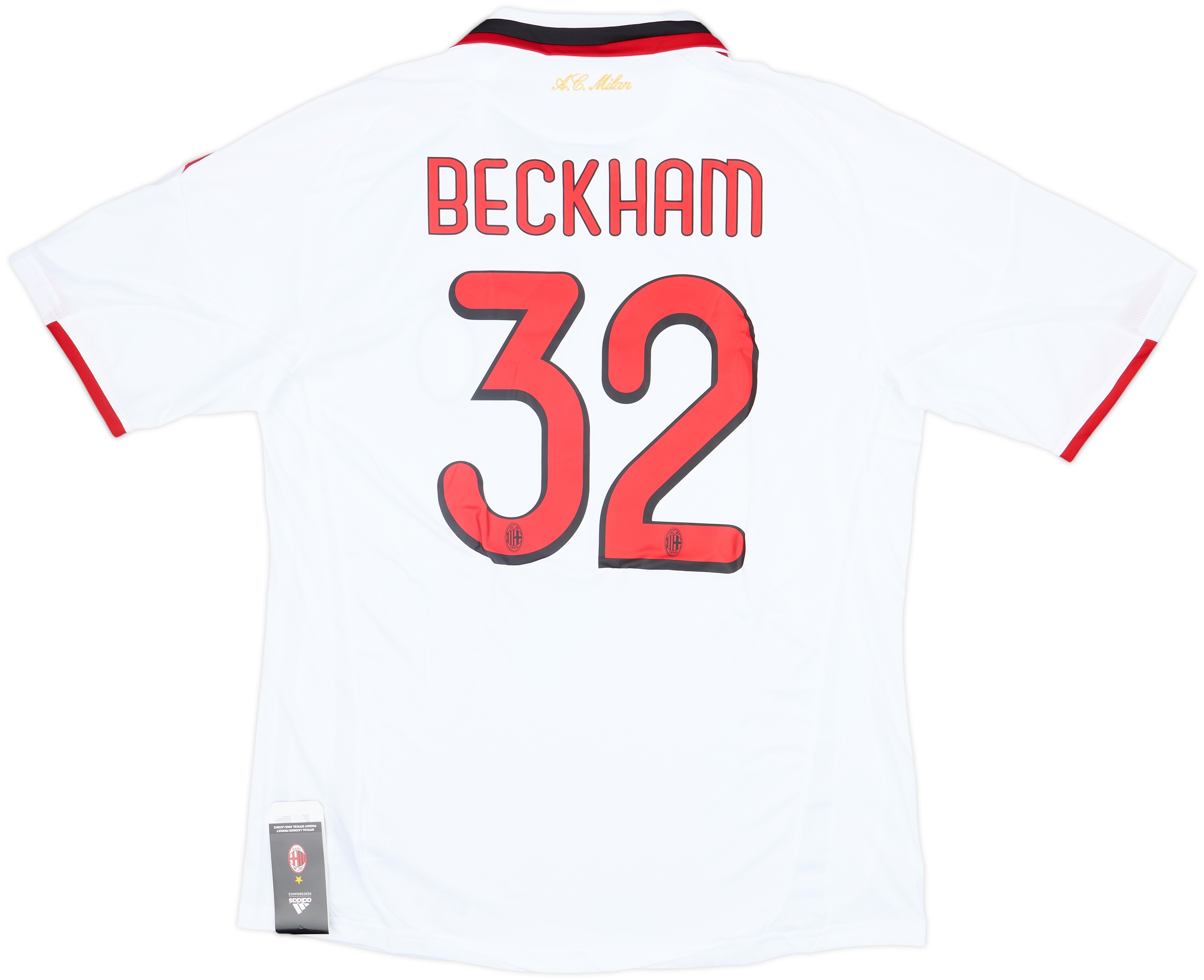 2009-10 AC Milan Player Issue Away Shirt Beckham #23 (XL)