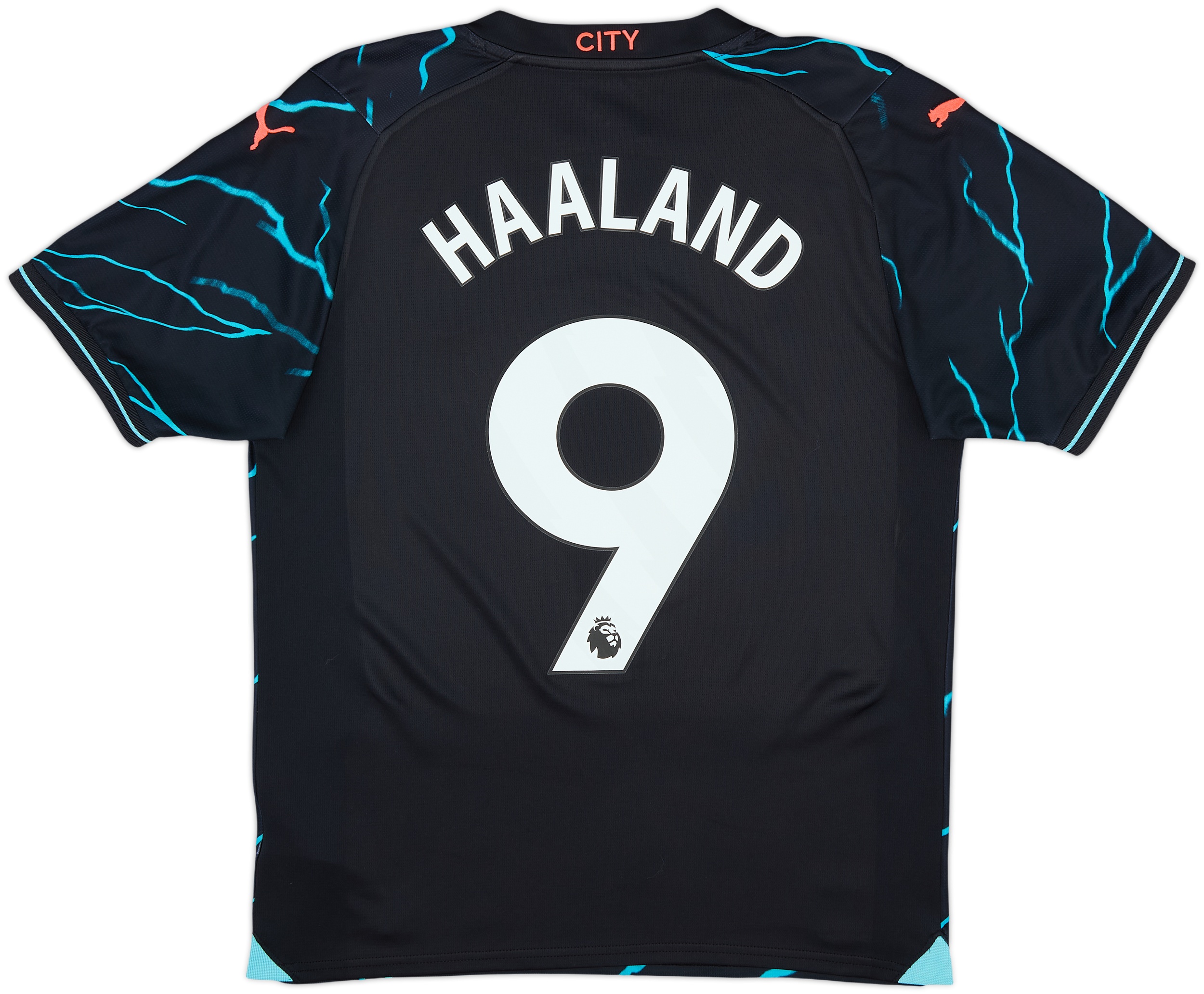 manchester city HAALAND 9 2023/24 Sサイズ 2023-24 Manchester City Third Shirt Haaland #9 - 10/10 - (M)