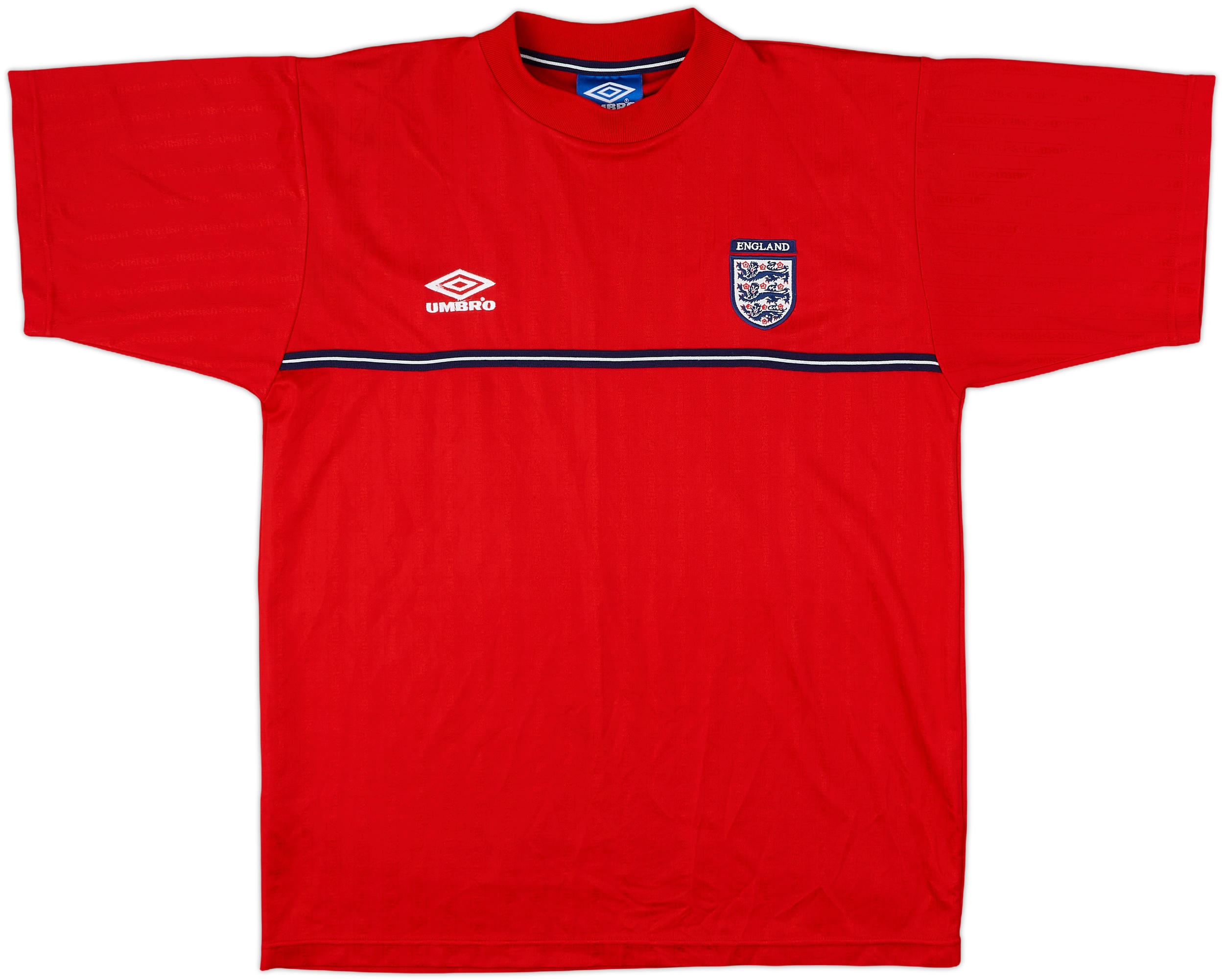 1999-01 England Umbro Training Shirt - 8/10 - (L)