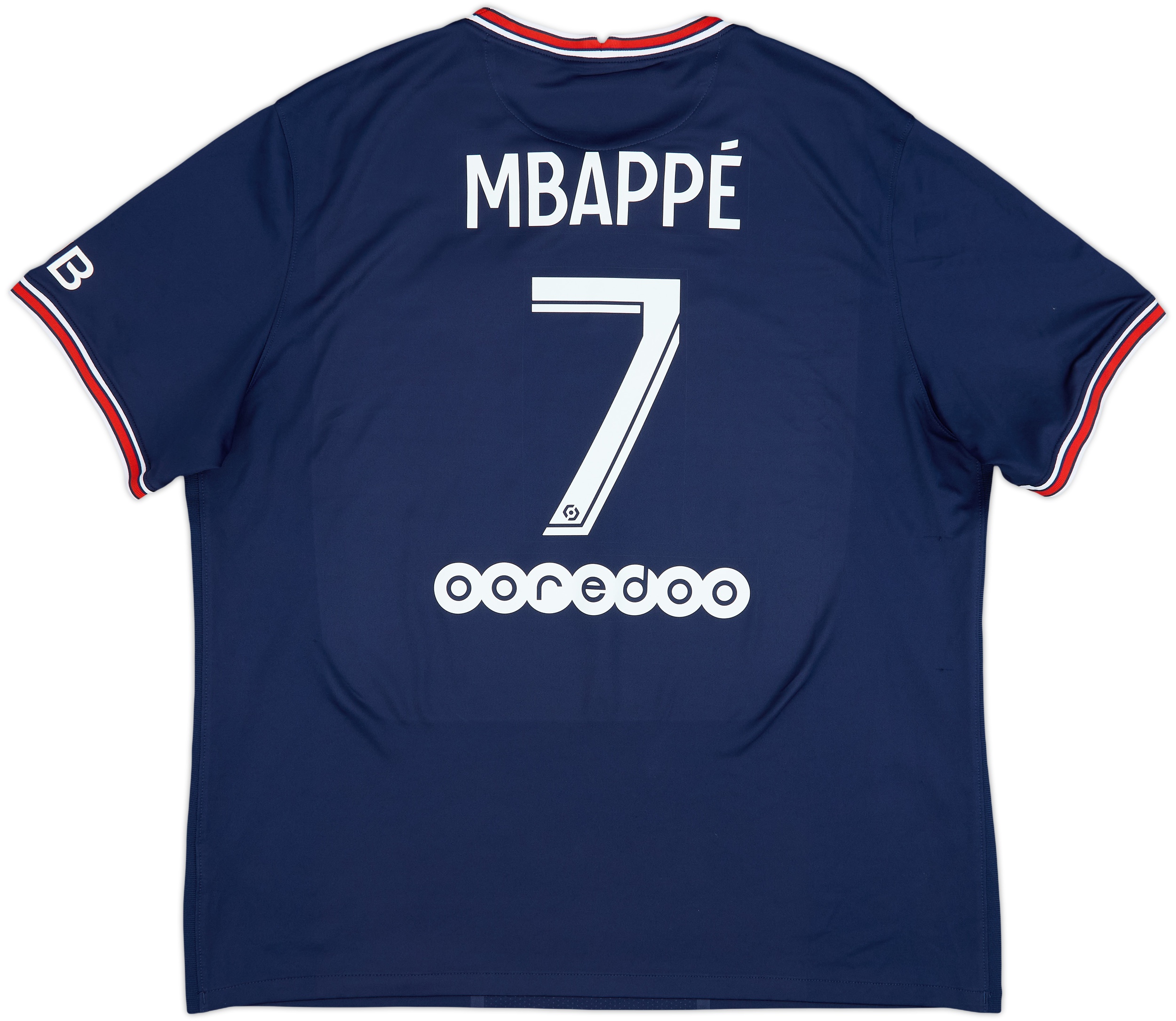 2021-22 Paris Saint-Germain Home Shirt Mbappe #7 - 9/10 - (XXL)