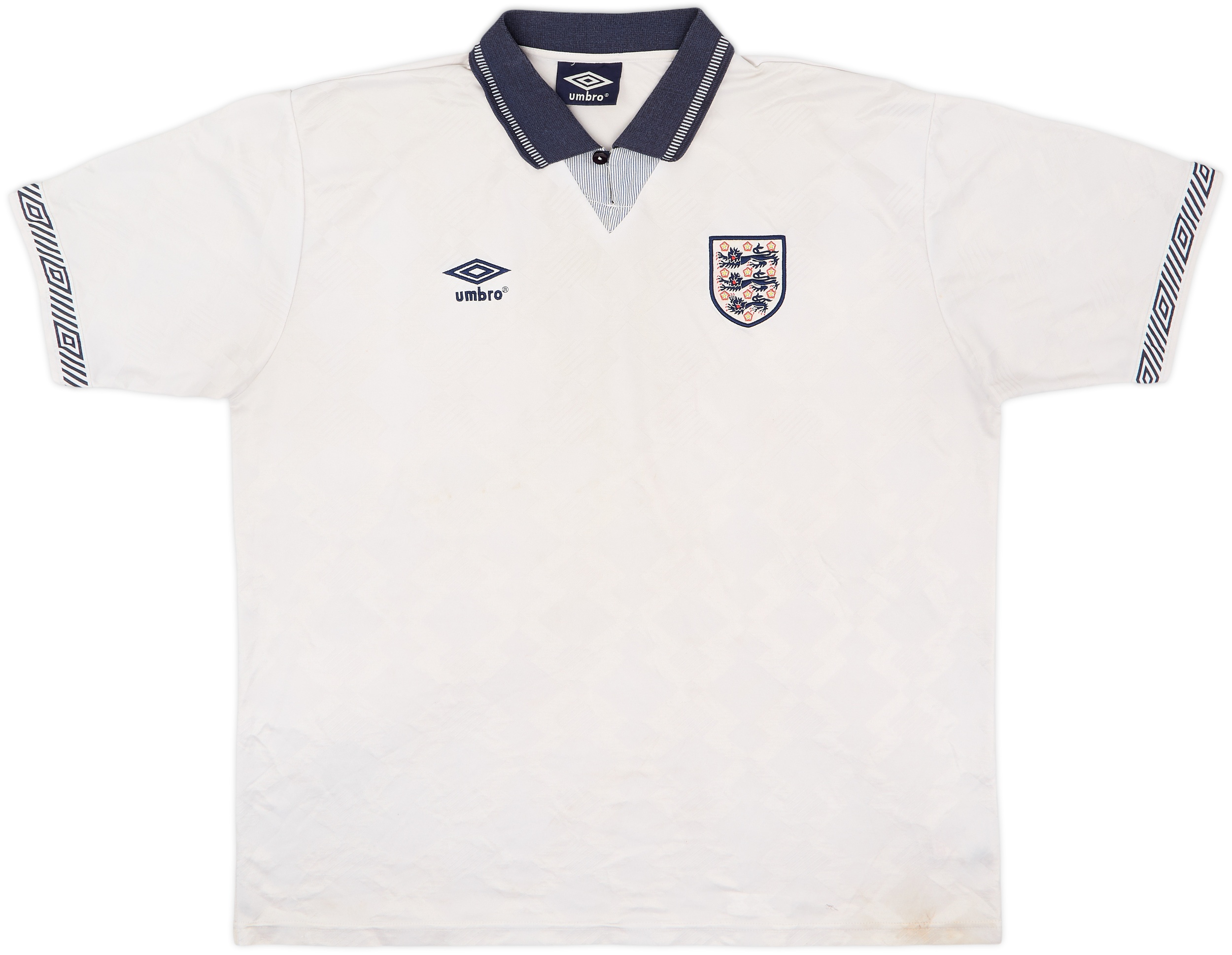2000s England 1990 Umbro Retro Home Shirt #19 - 5/10 - (XXL)
