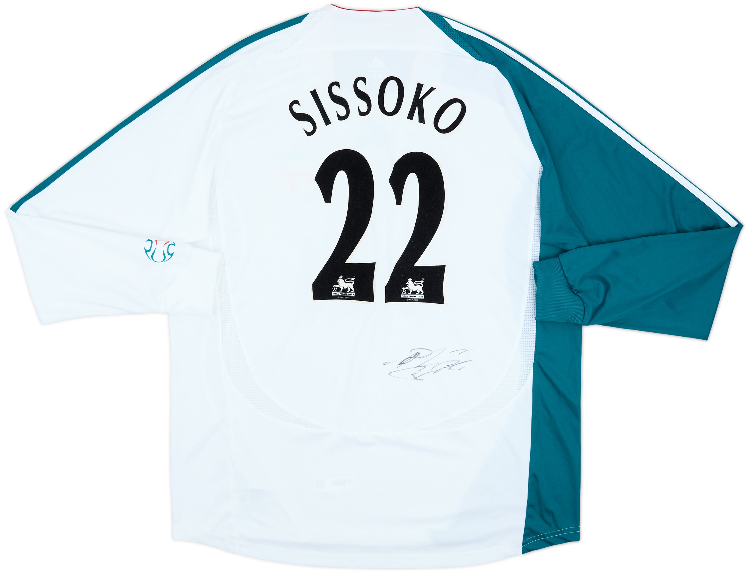 2006-07 Liverpool Signed Third L/S Shirt Sissoko #22 - 8/10
