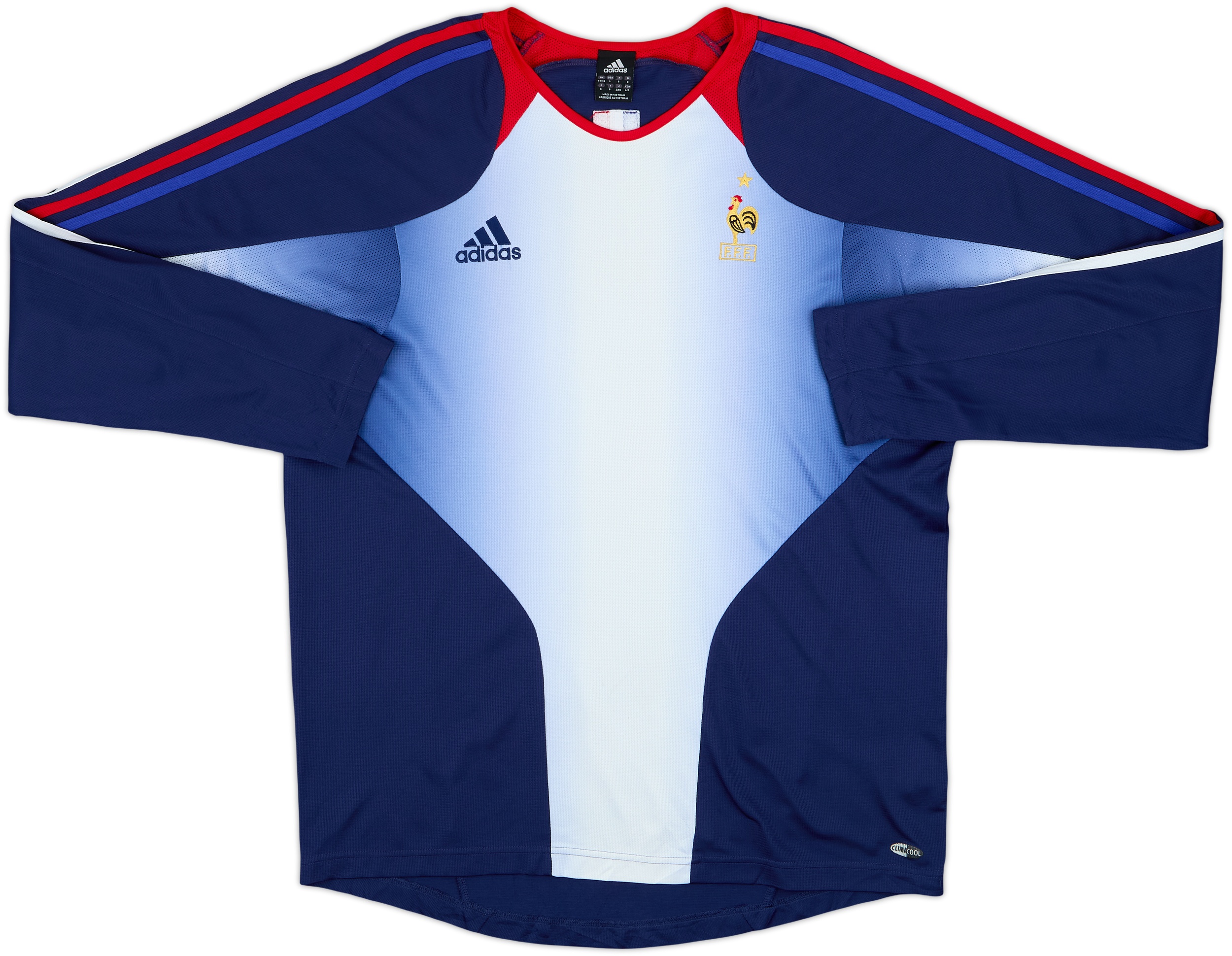 2004-05 France adidas Training L/S Shirt - 9/10 - (L/XL)