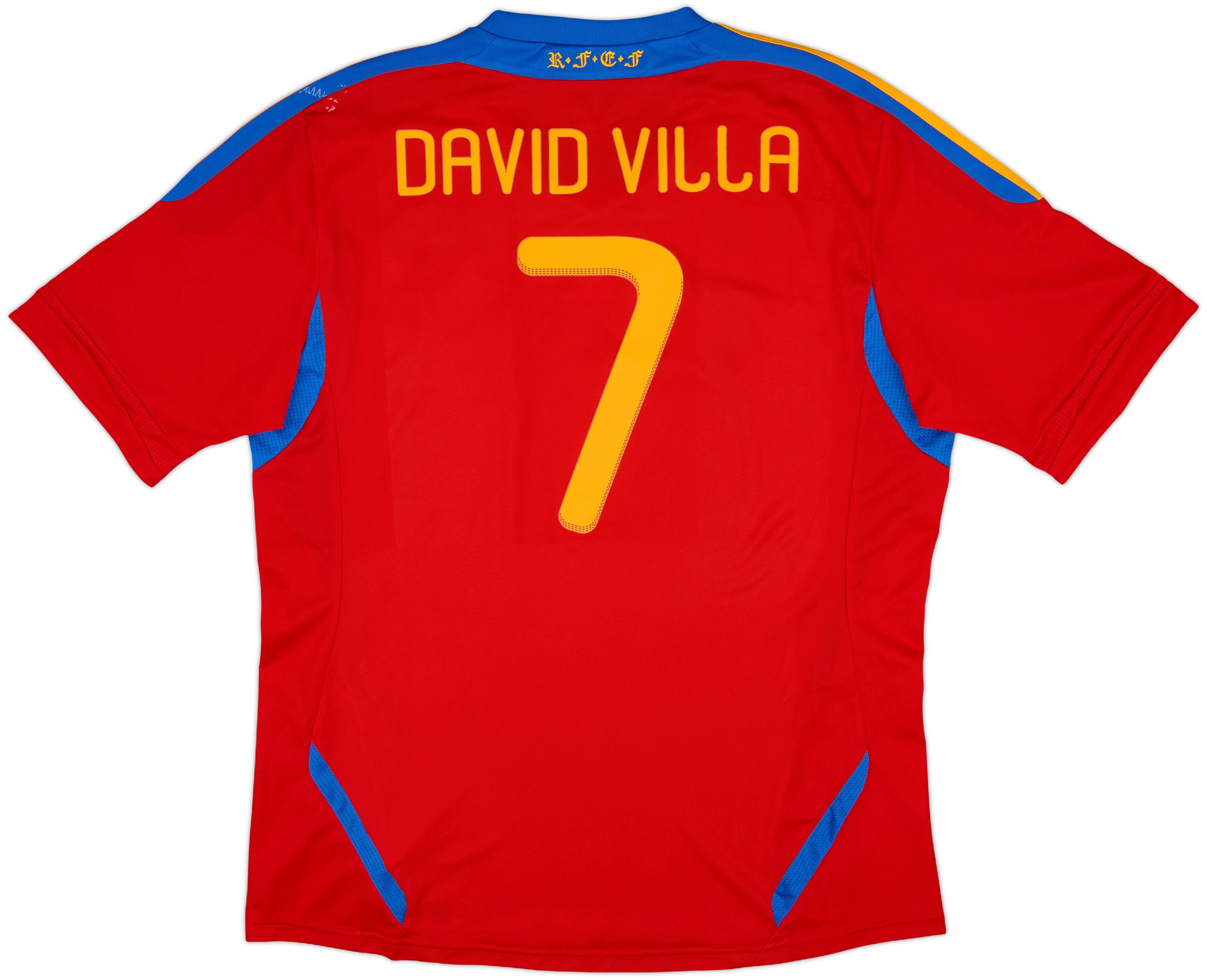 2010-11 Spain Home Shirt David Villa #7 - 6/10 - (XL)