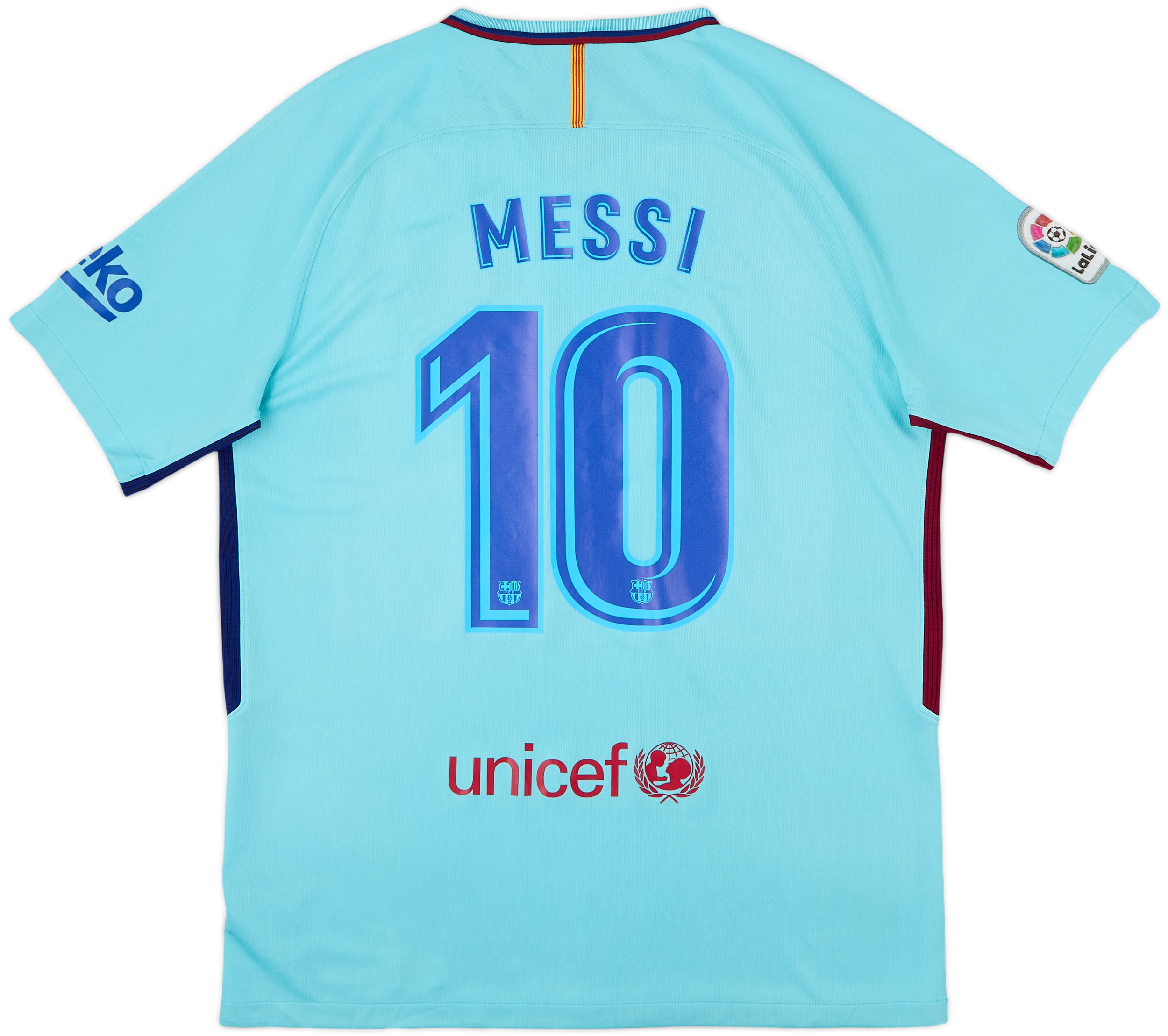 2017-18 Barcelona Away Shirt Messi #10 - 8/10 - (L)