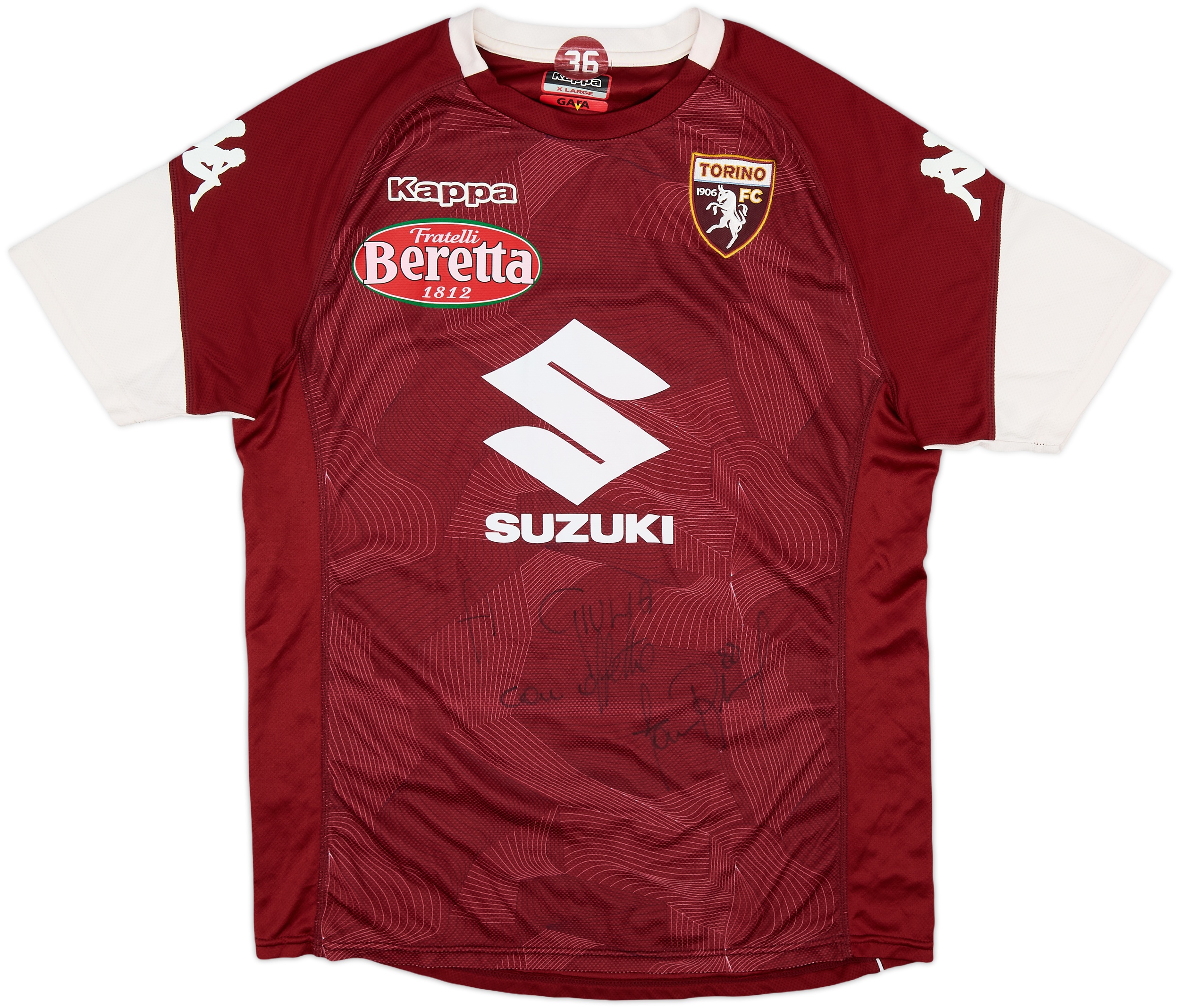 2018-19 Torino Signed Kappa Player Issue Training Shirt - 8/10 - (XL)