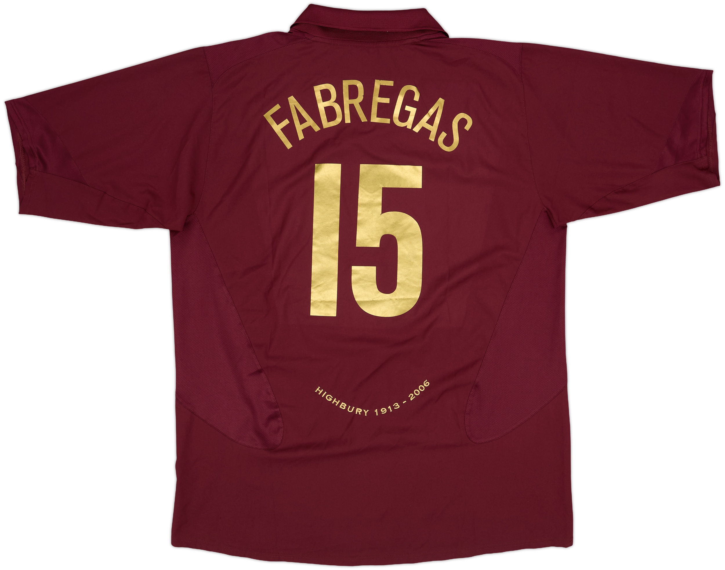 2005-06 Arsenal Home Shirt Fabregas #15 - 8/10 - (XL)