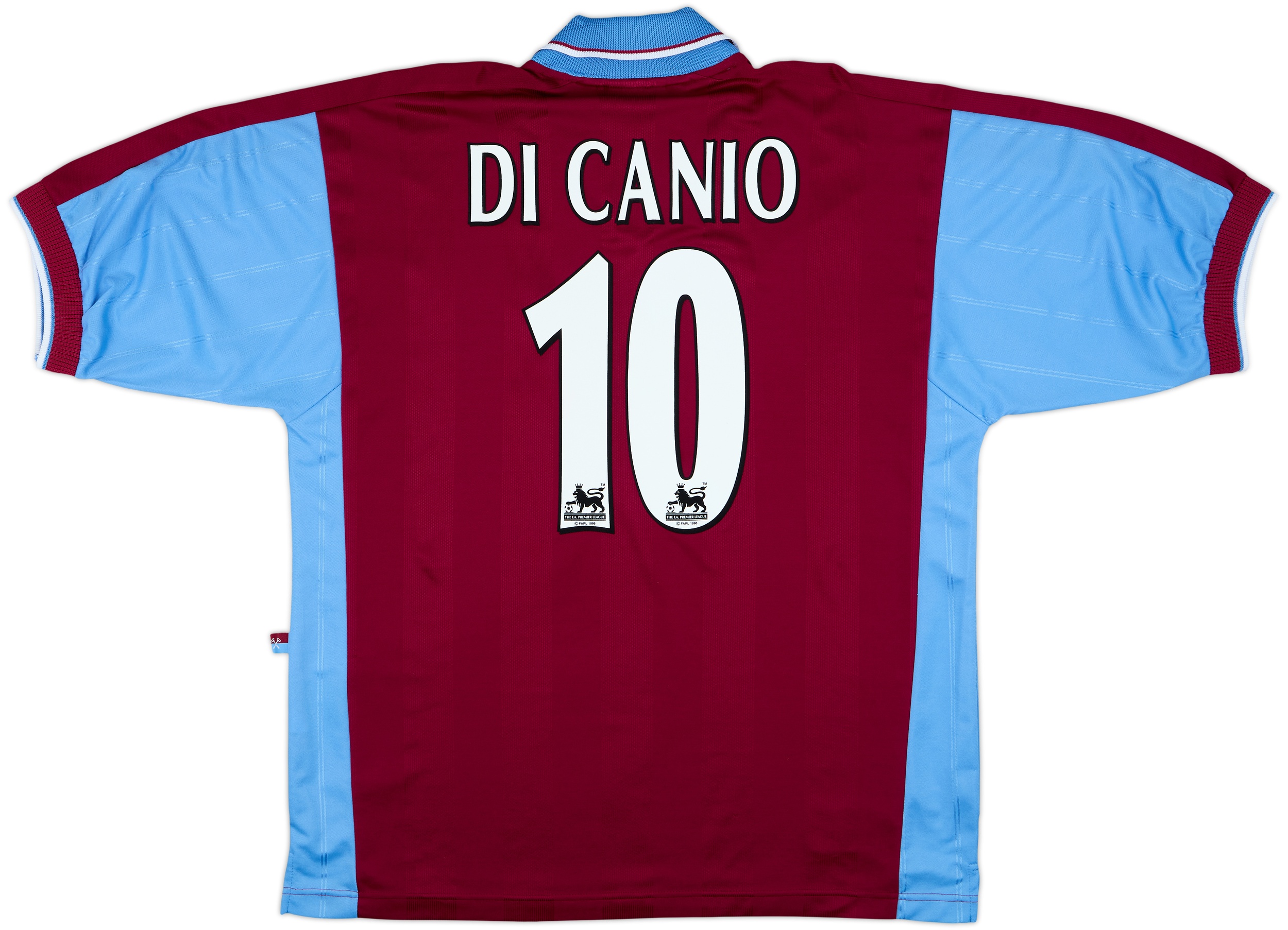 1998-99 West Ham Home Shirt Di Canio #10 - 9/10 - (XL)