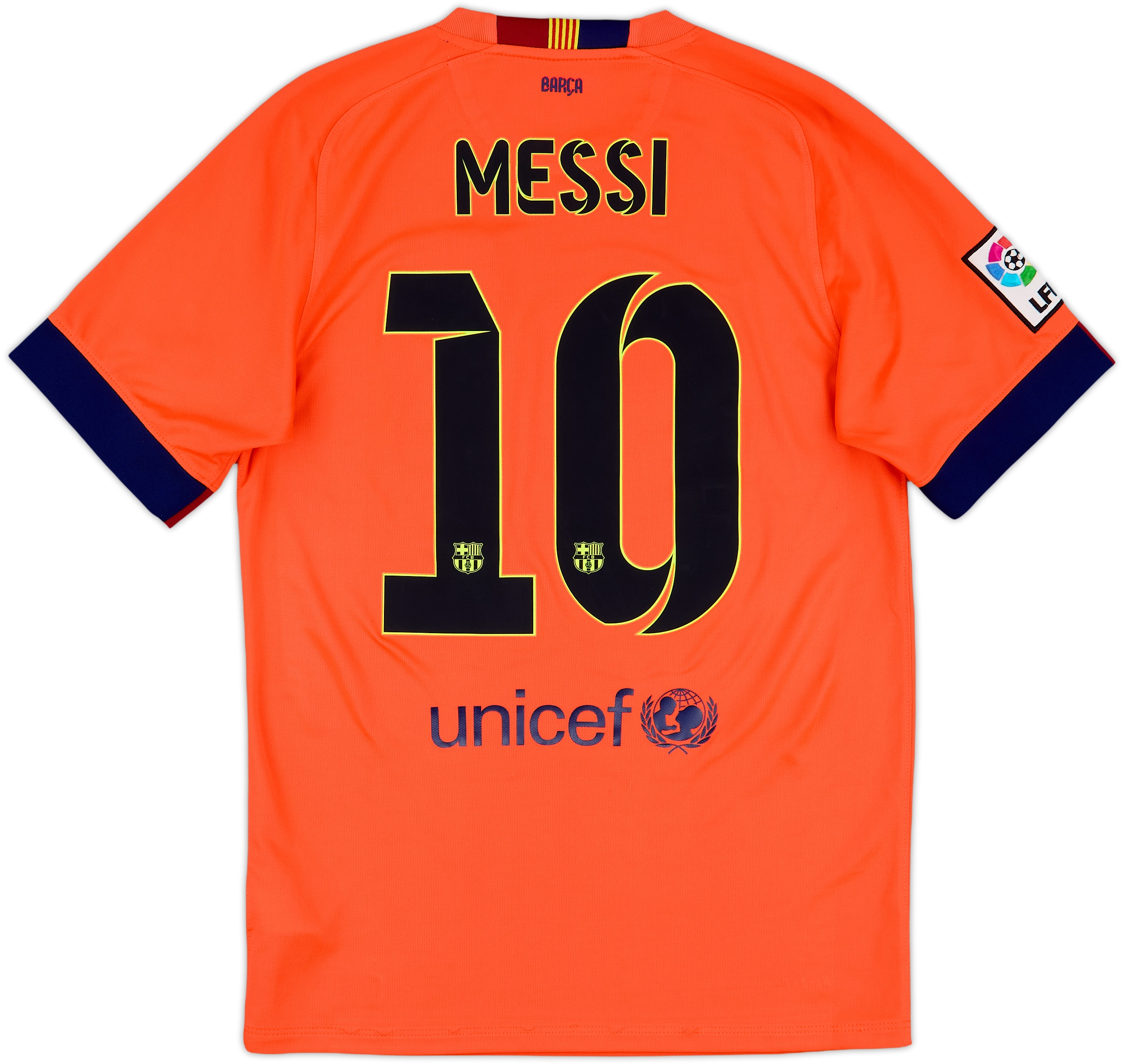 2014-15 Barcelona Away Shirt Messi #10 - 7/10 - (S)
