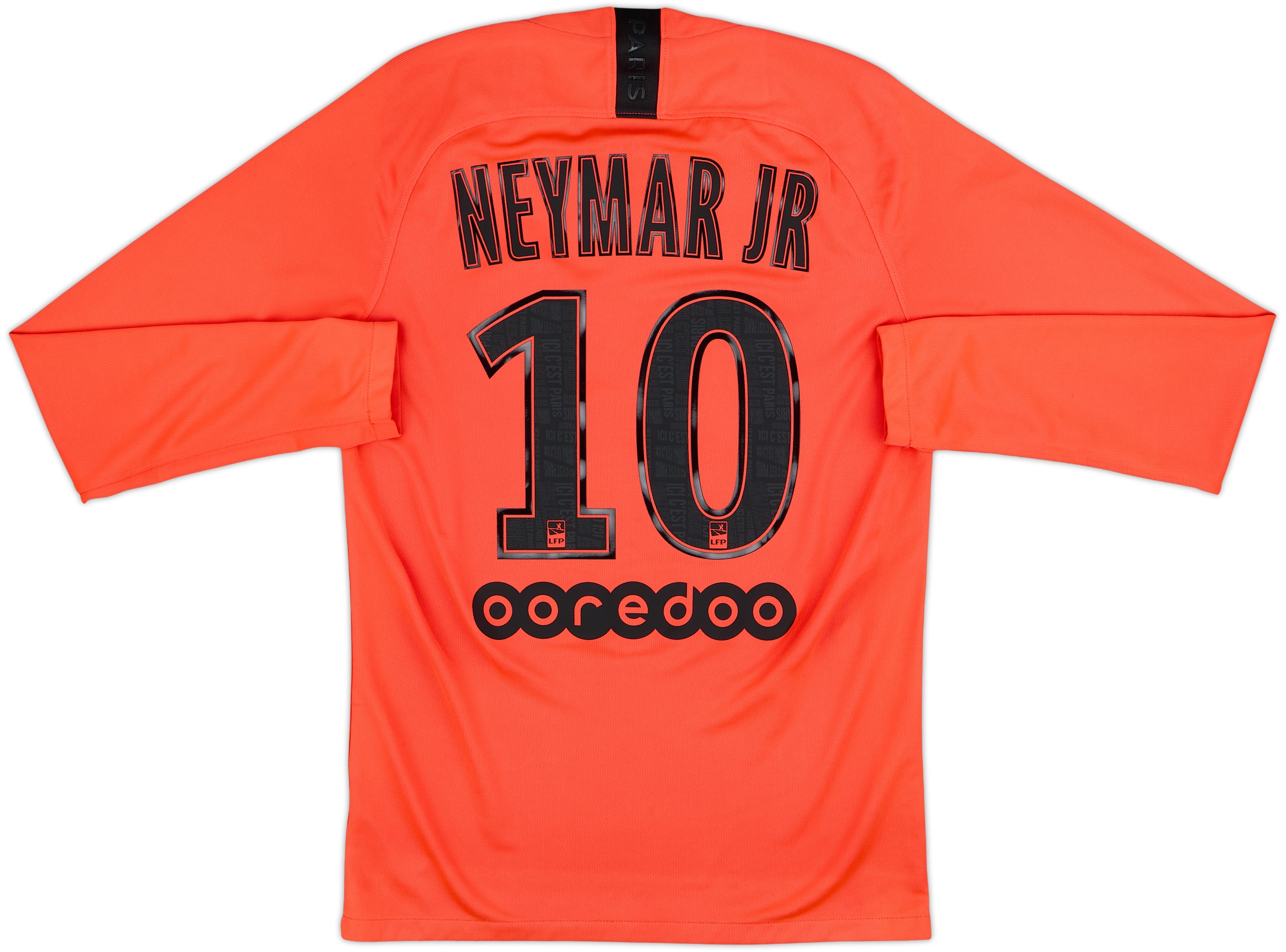 2019-20 Paris Saint-Germain Away L/S Shirt Neymar Jr #10 - 7/10 - (S)