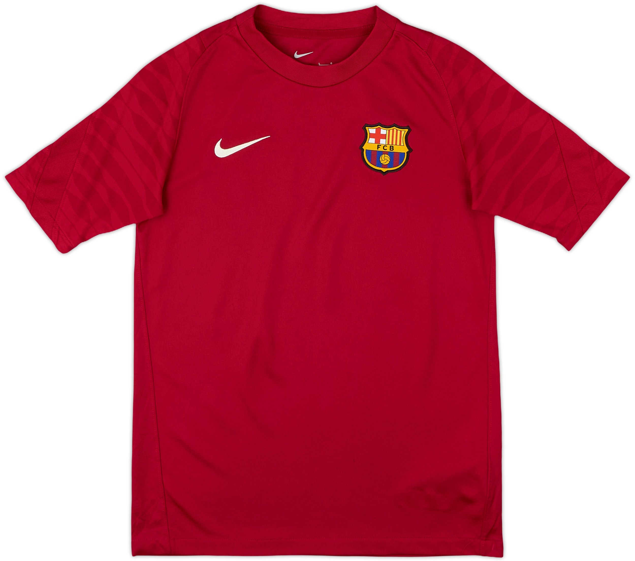 2021-22 Barcelona Nike Training Shirt - 9/10 - (L.Boys)