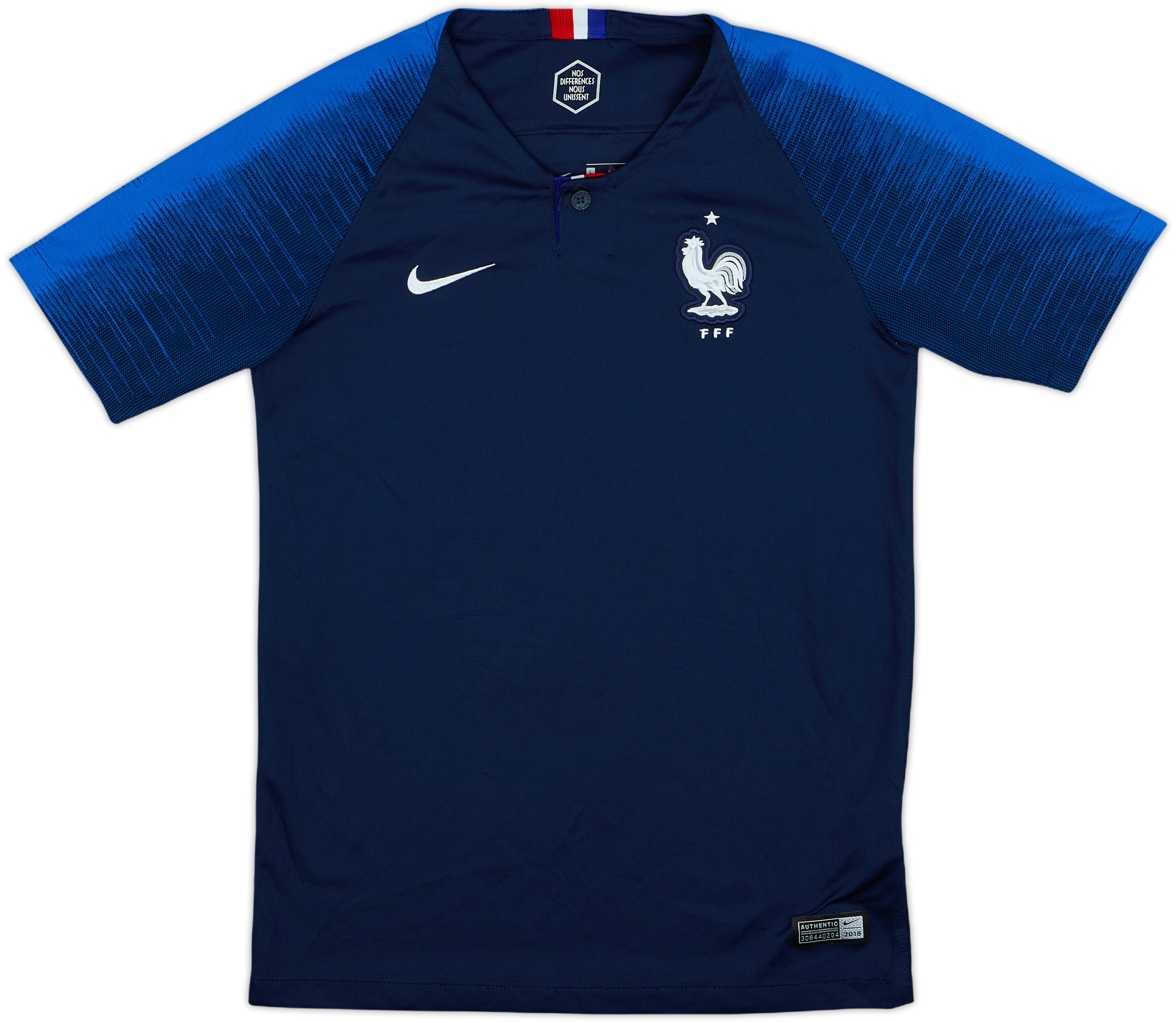 2018 France Home Shirt - 8/10 - (L.Boys)
