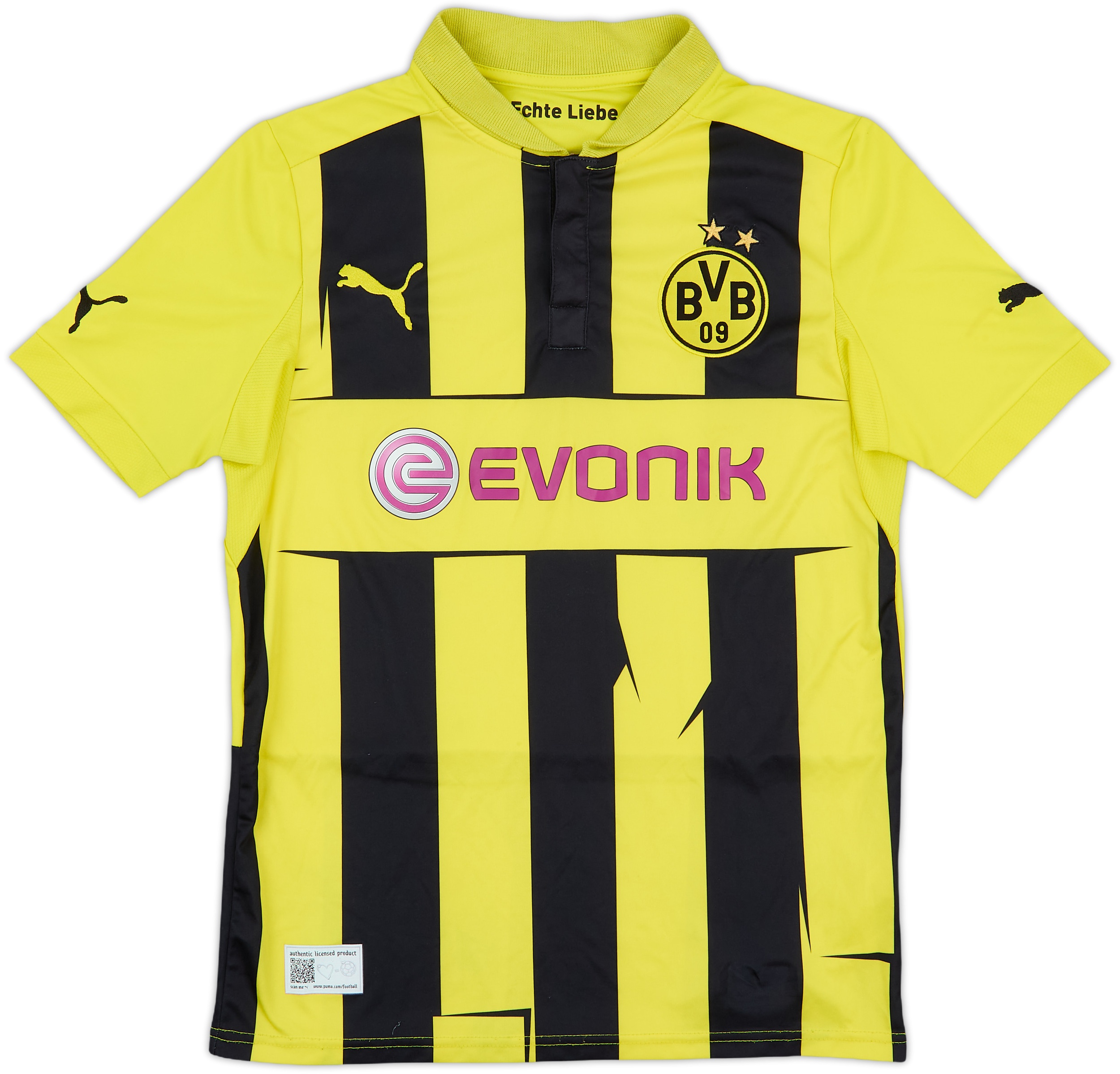 ウェア Borussia Dortmund 2012/13  2012-13 Borussia Dortmund European Home Shirt - 6/10 - (XL.Boys)