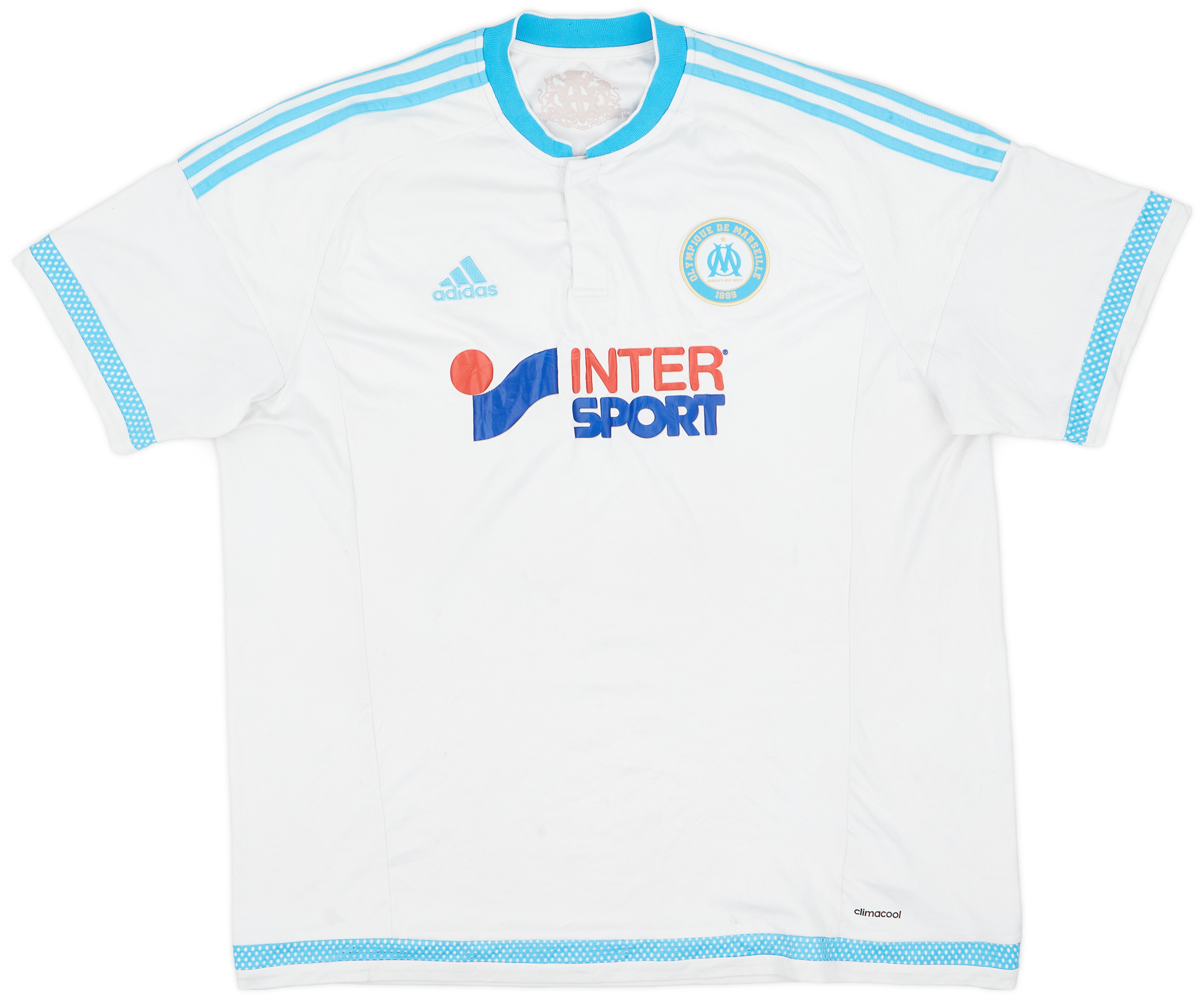 2015 16 Olympique Marseille Home Shirt 4 10 XXL 2015-16-olympique-marseille-home-shirt-4-10-xxl