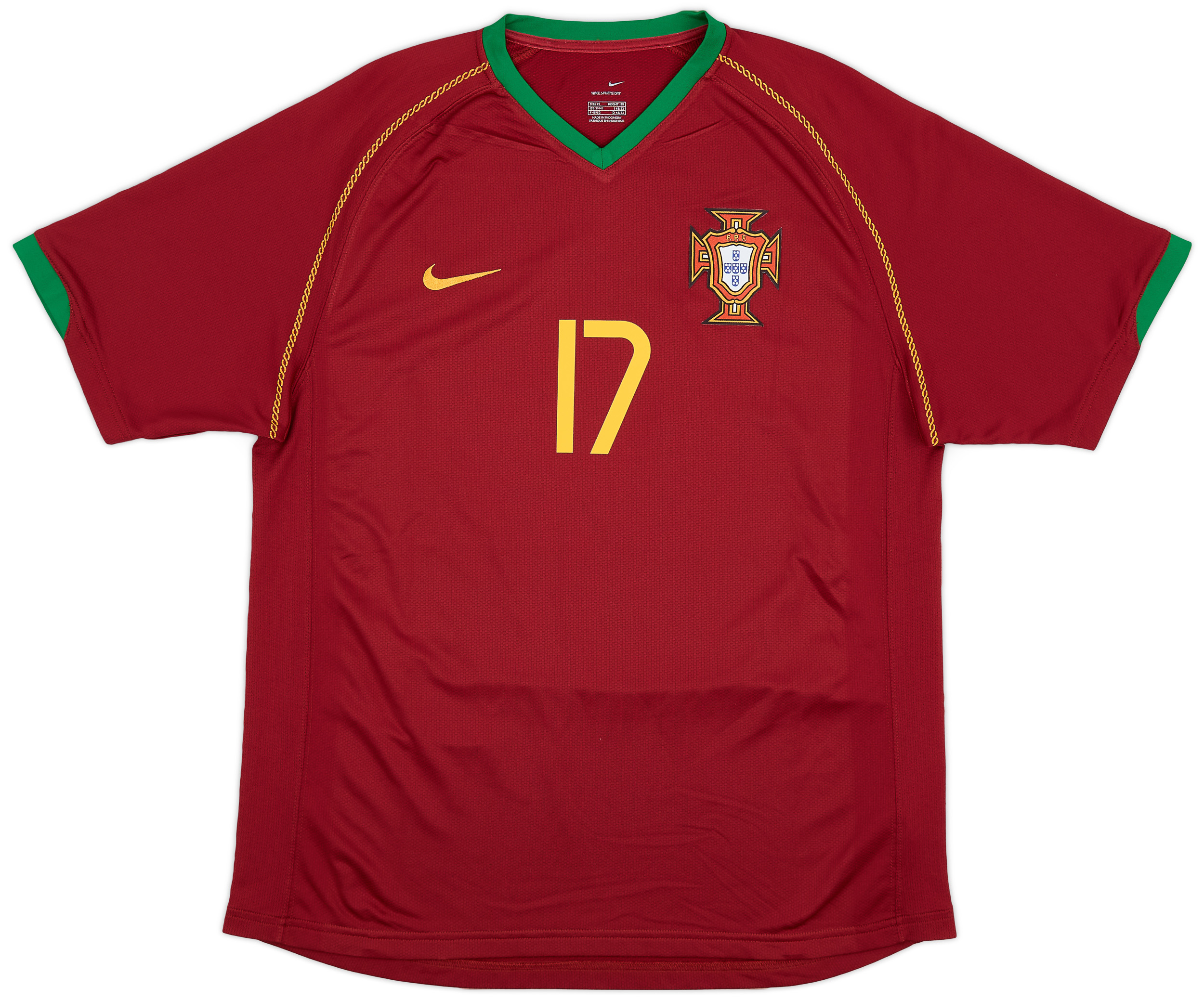 2006-08 Portugal Home Shirt C.Ronaldo #17 - 7/10 - (XL)