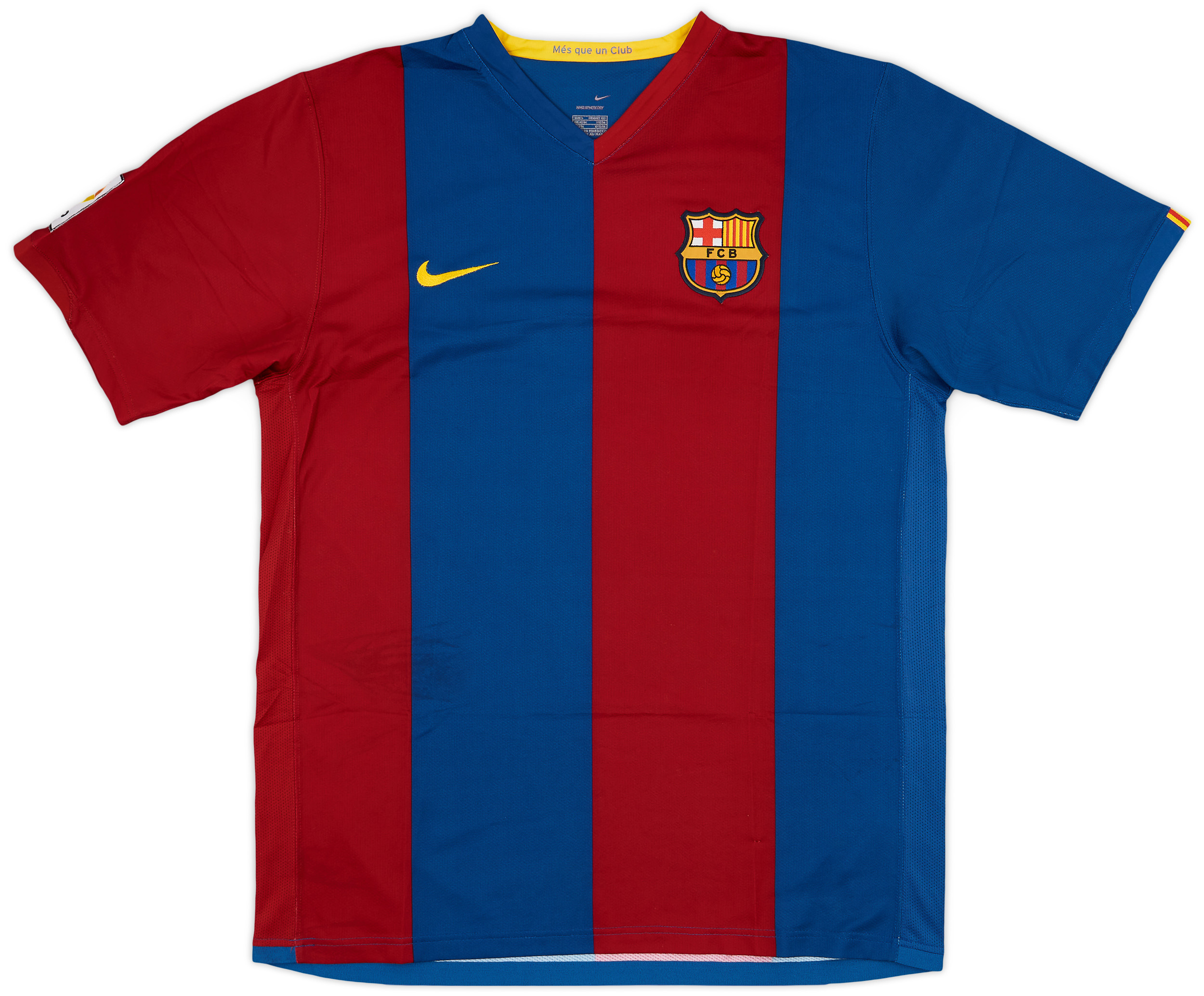 2006-07 Barcelona UCL Away Shirt Puyol #5 Nike (Very Good) M
