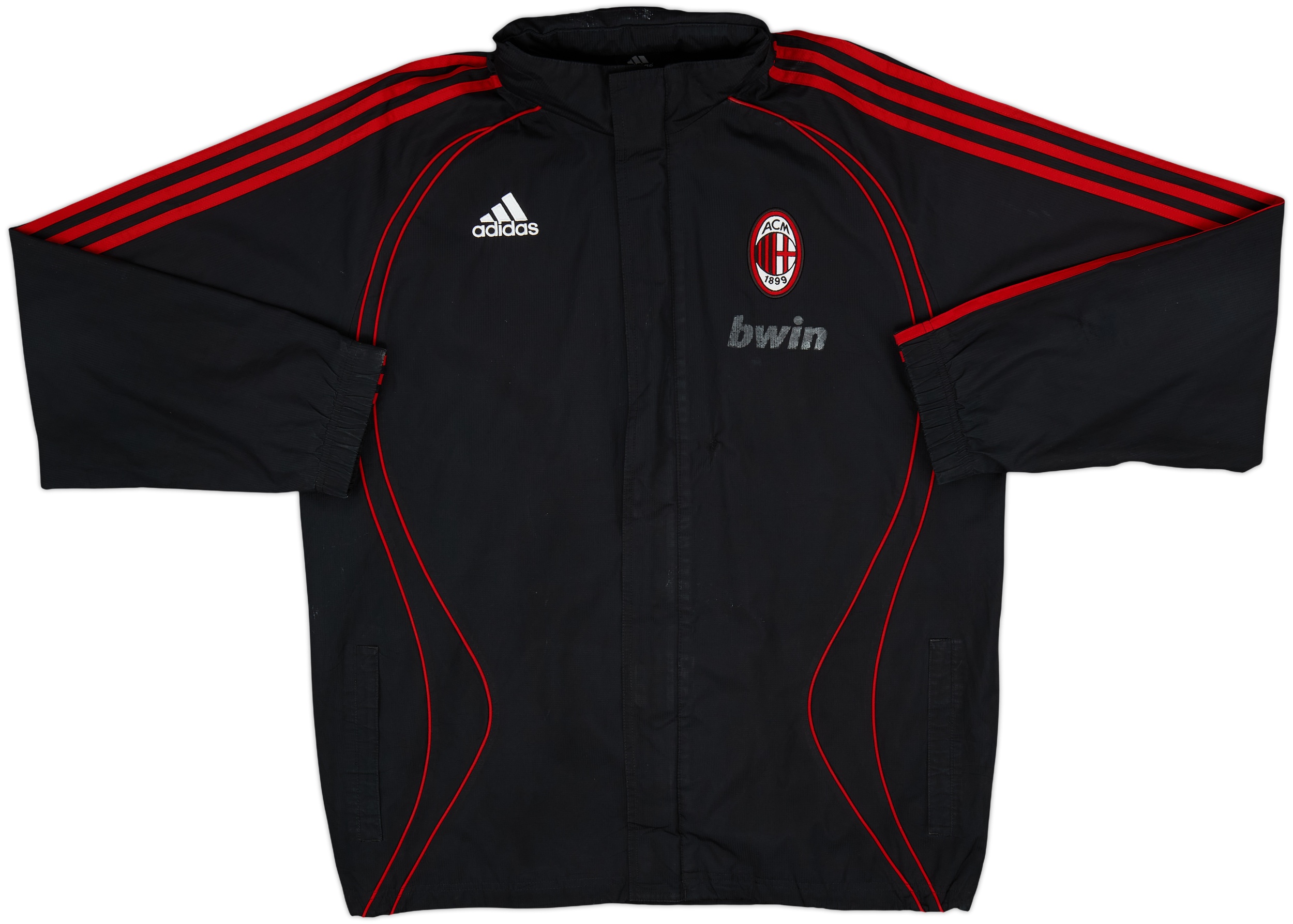 2006-07 AC Milan adidas Hooded Rain Jacket - 5/10 - (M)