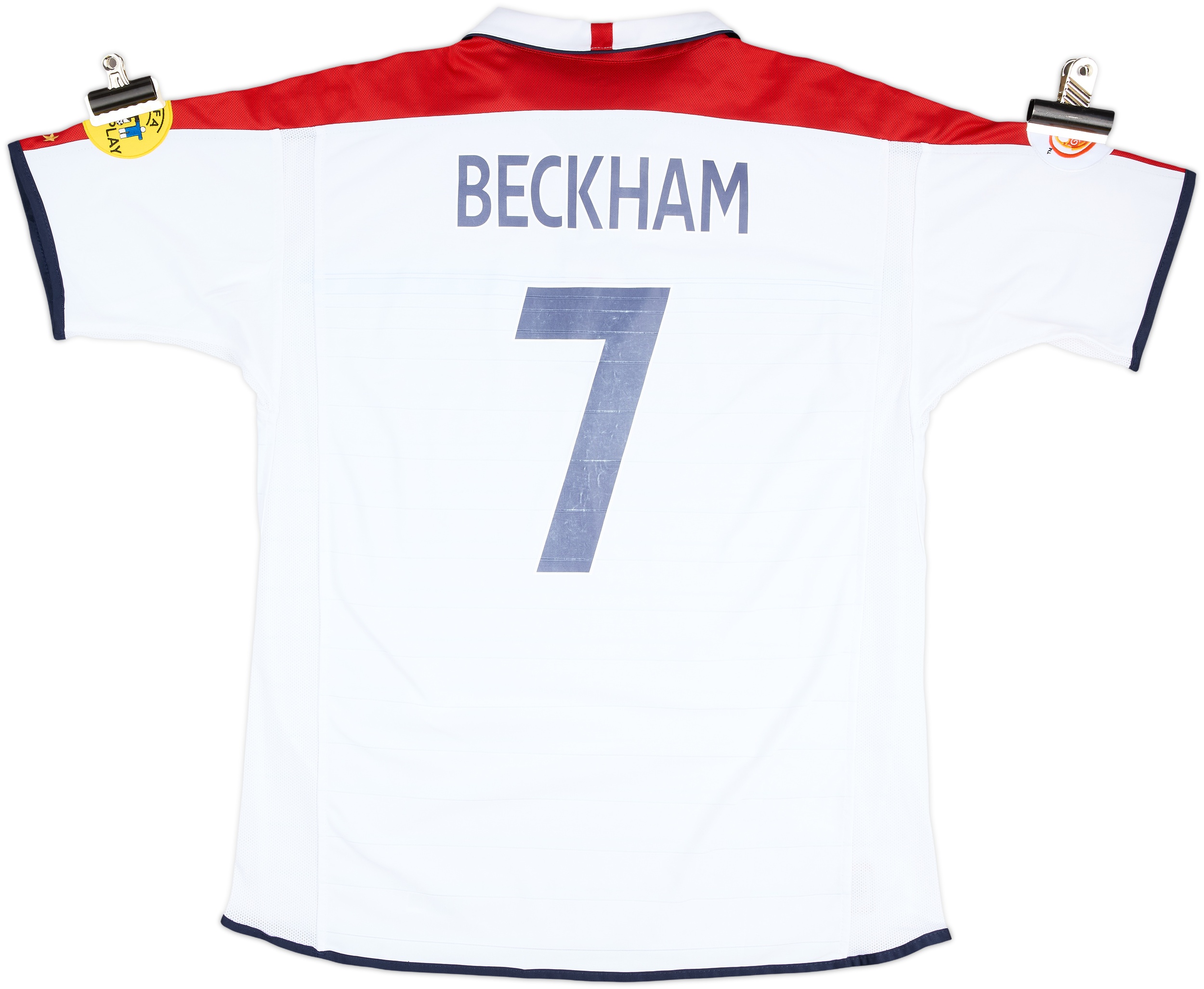 2003-05 England Home Shirt Beckham #7 - 5/10 - (XL)