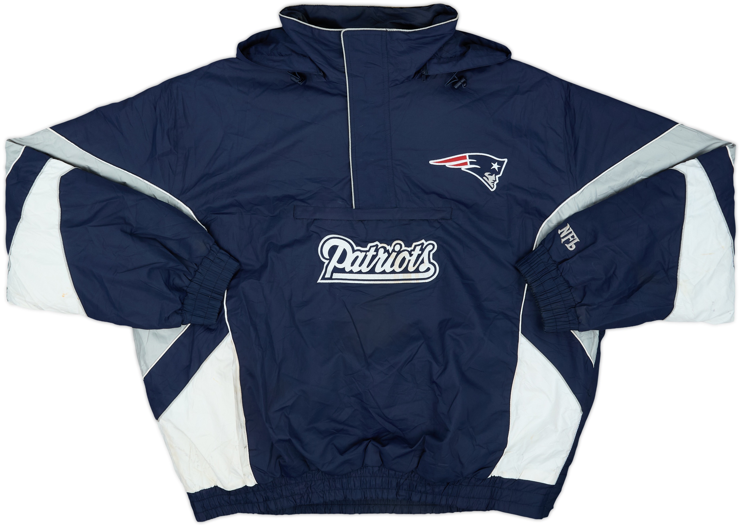 ウォームアップウェア NFL NYLON JACKET 2000s New England Patriots NFL 1/2 Zip Rain Coat - 7/10 - (XXL)