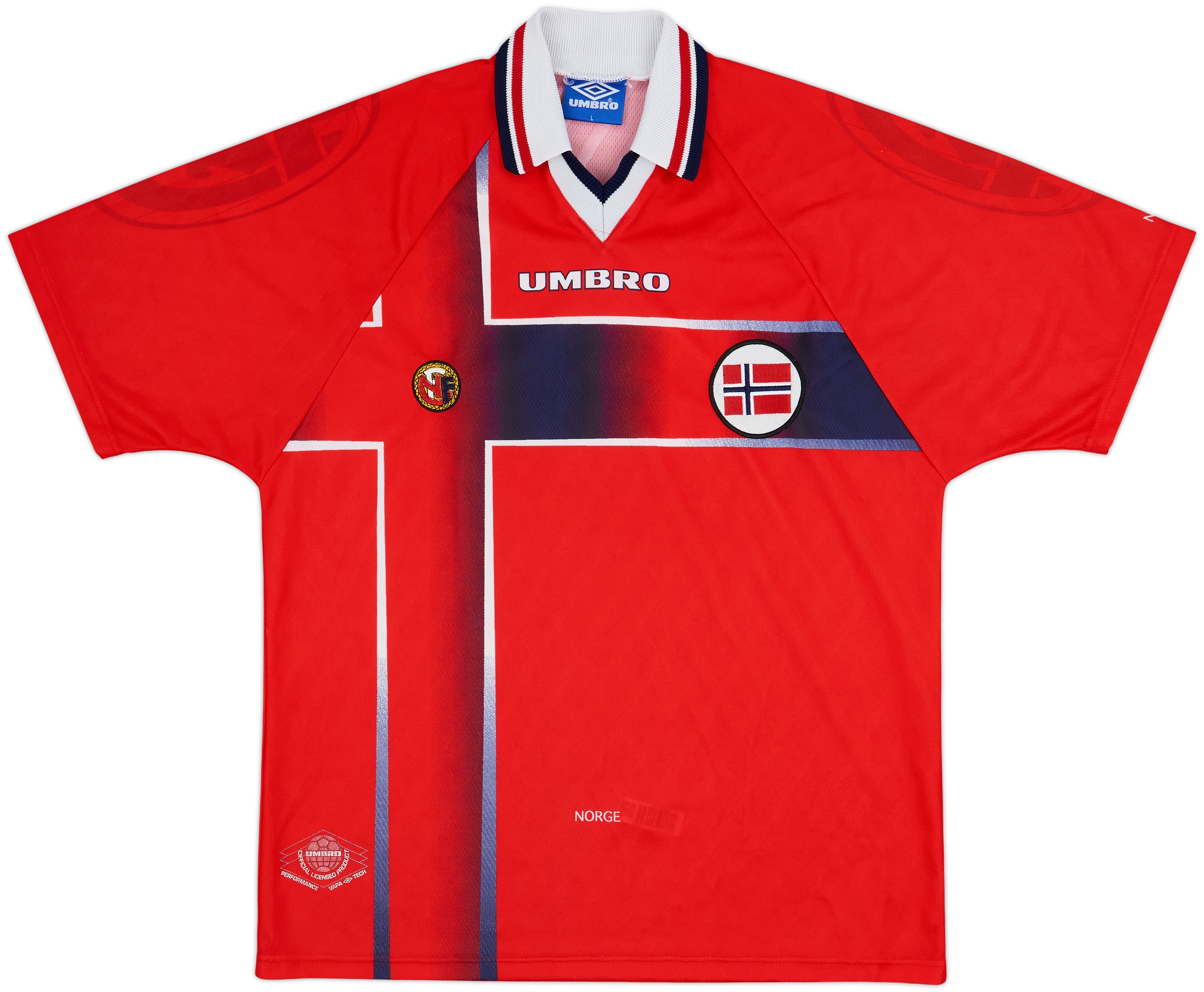 希少　イングランド代表 97/98ホーム ユニフォーム #8 UMBRO England 1998 Home L/S Jersey | Ultimate 8 UK
