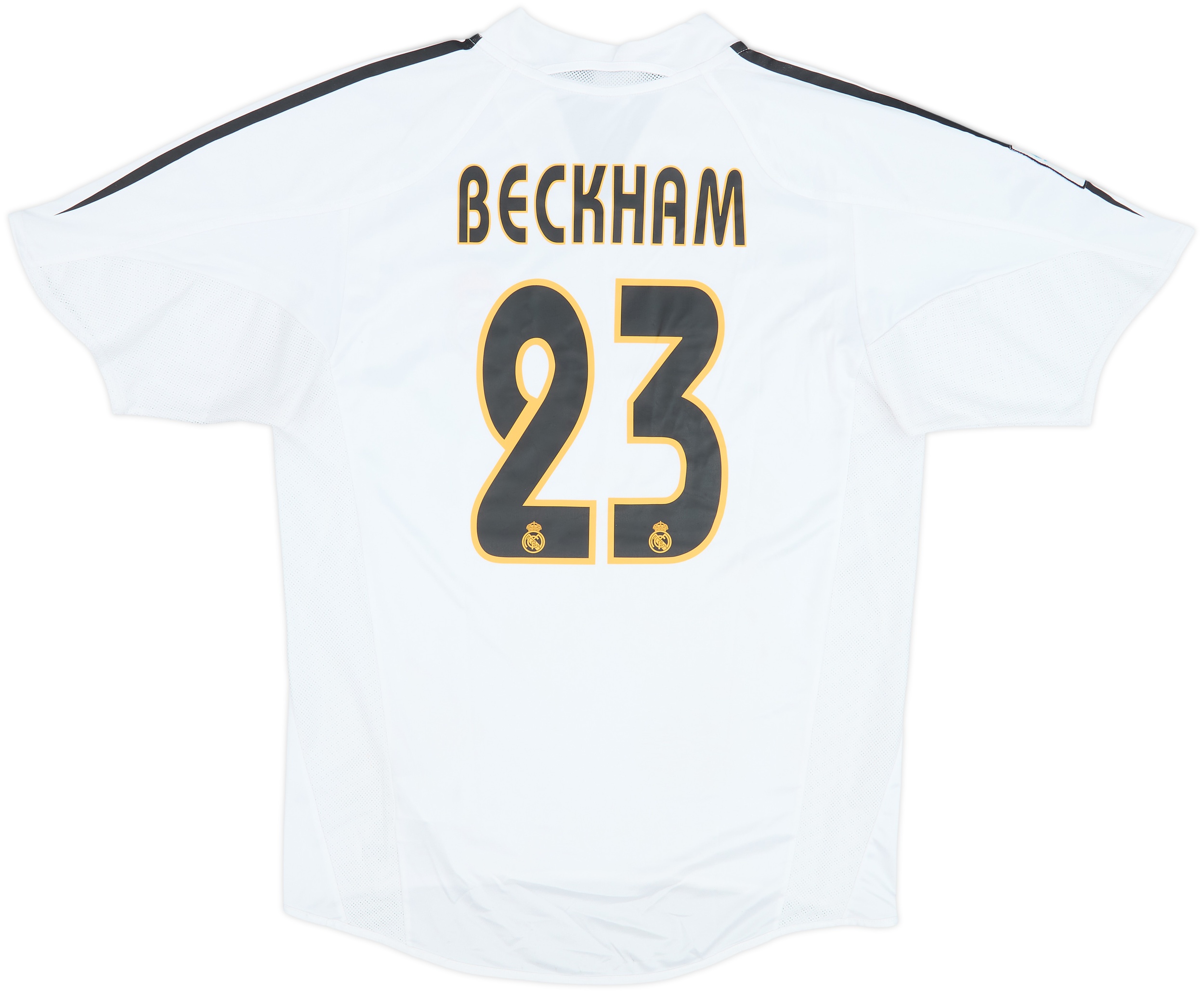 2004-05 Real Madrid Home Shirt Beckham #23 - 6/10 - (M)