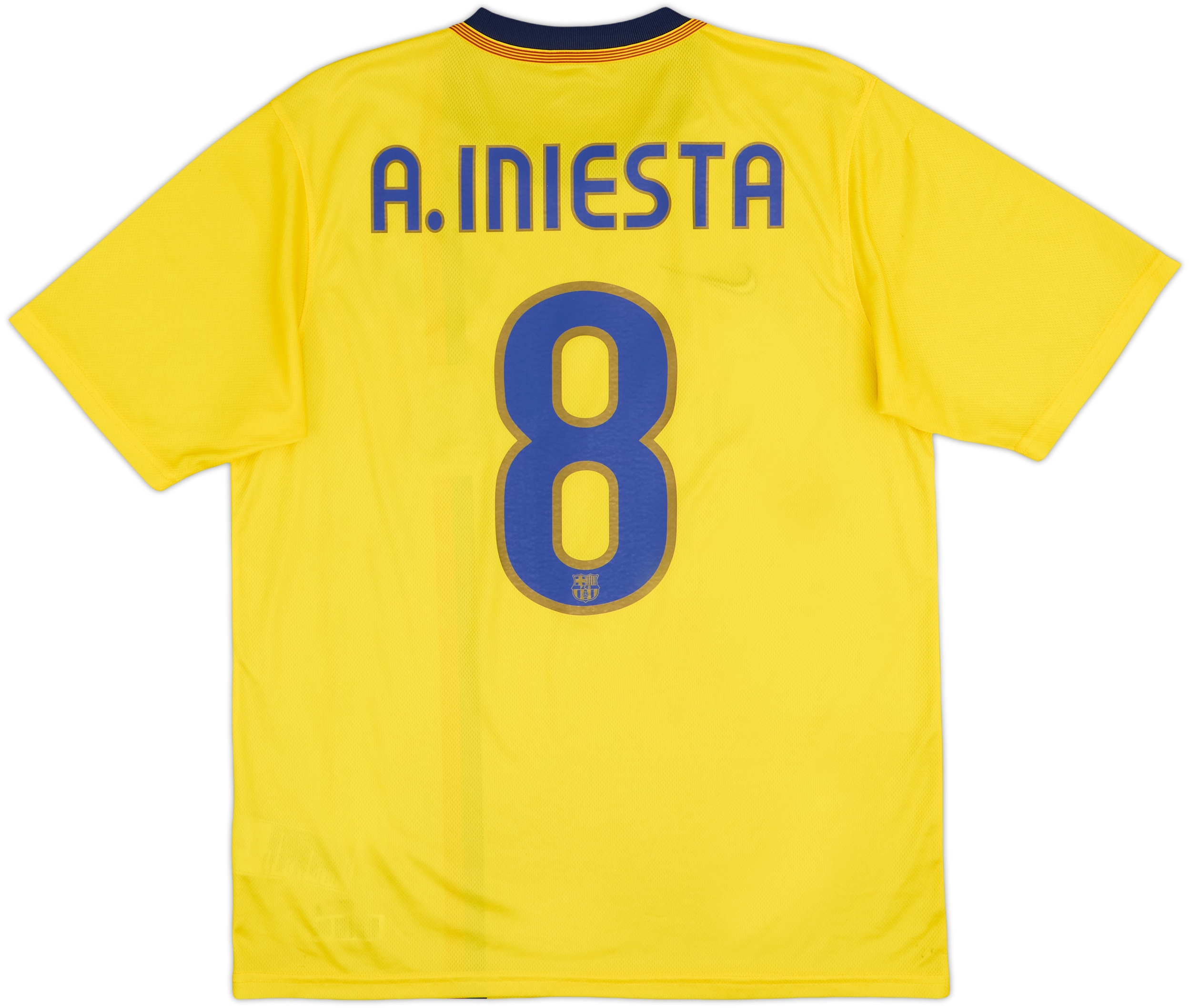 A. INIESTA 8 ユニフォーム Andres Iniesta Signed Barcelona Shirt - 2021-22, Number 8