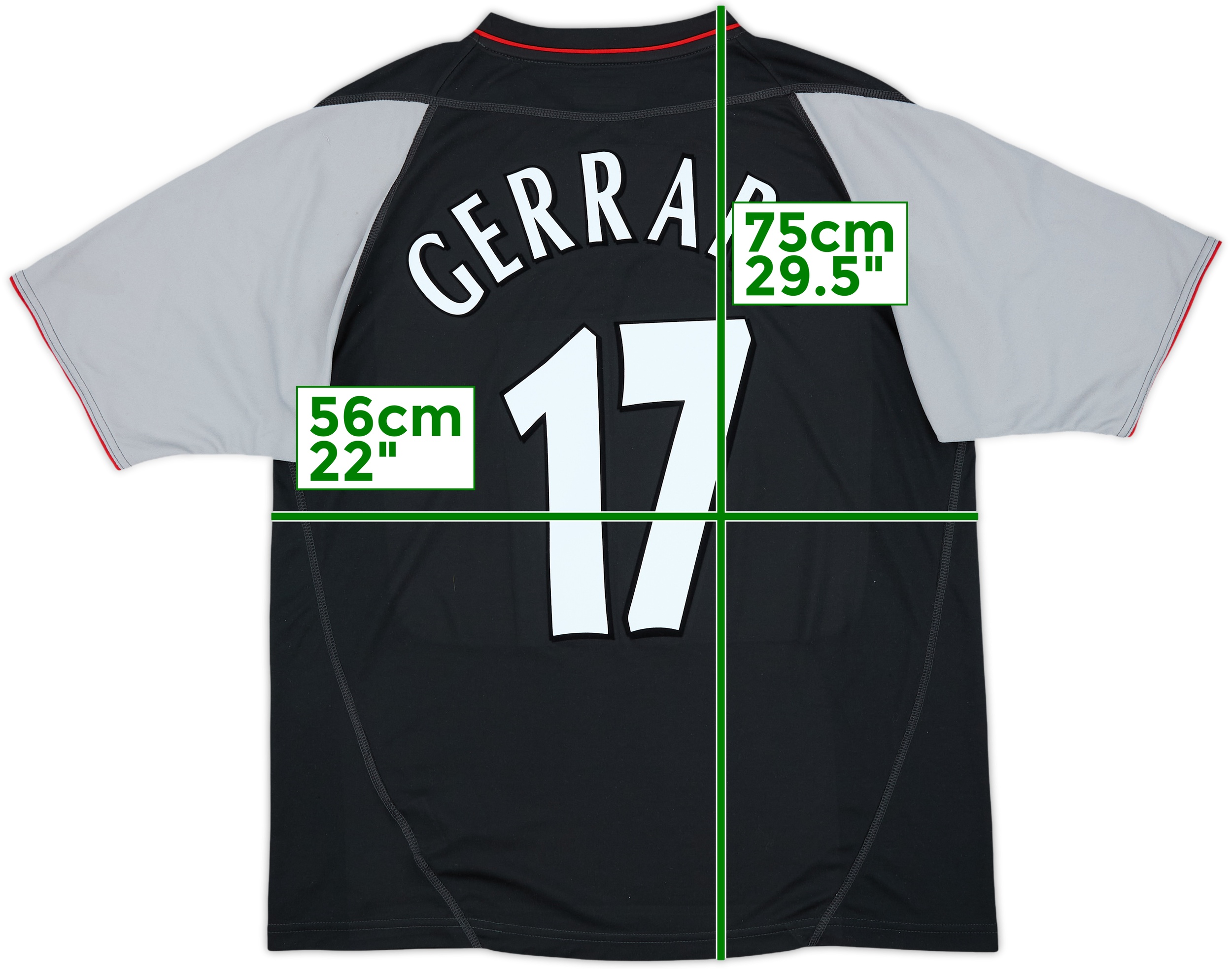 2002-04 Liverpool Away Shirt Gerrard #17 - 6/10 - (L)