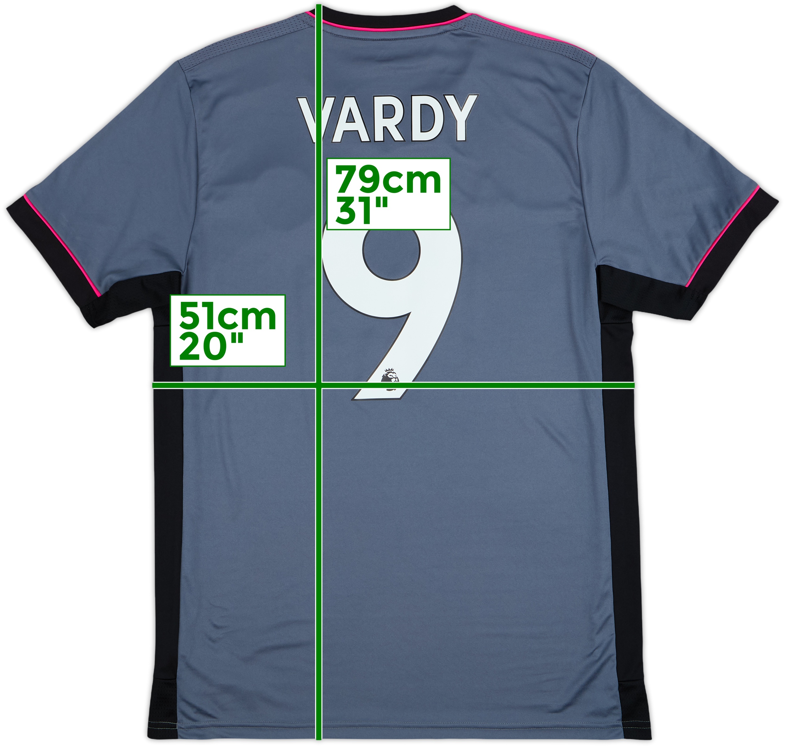 Leicester19-20 City VARDY 9 ユニフォームMサイズ 2019-20 Leicester Home Shirt Vardy #9 - 6/10 - (XS)