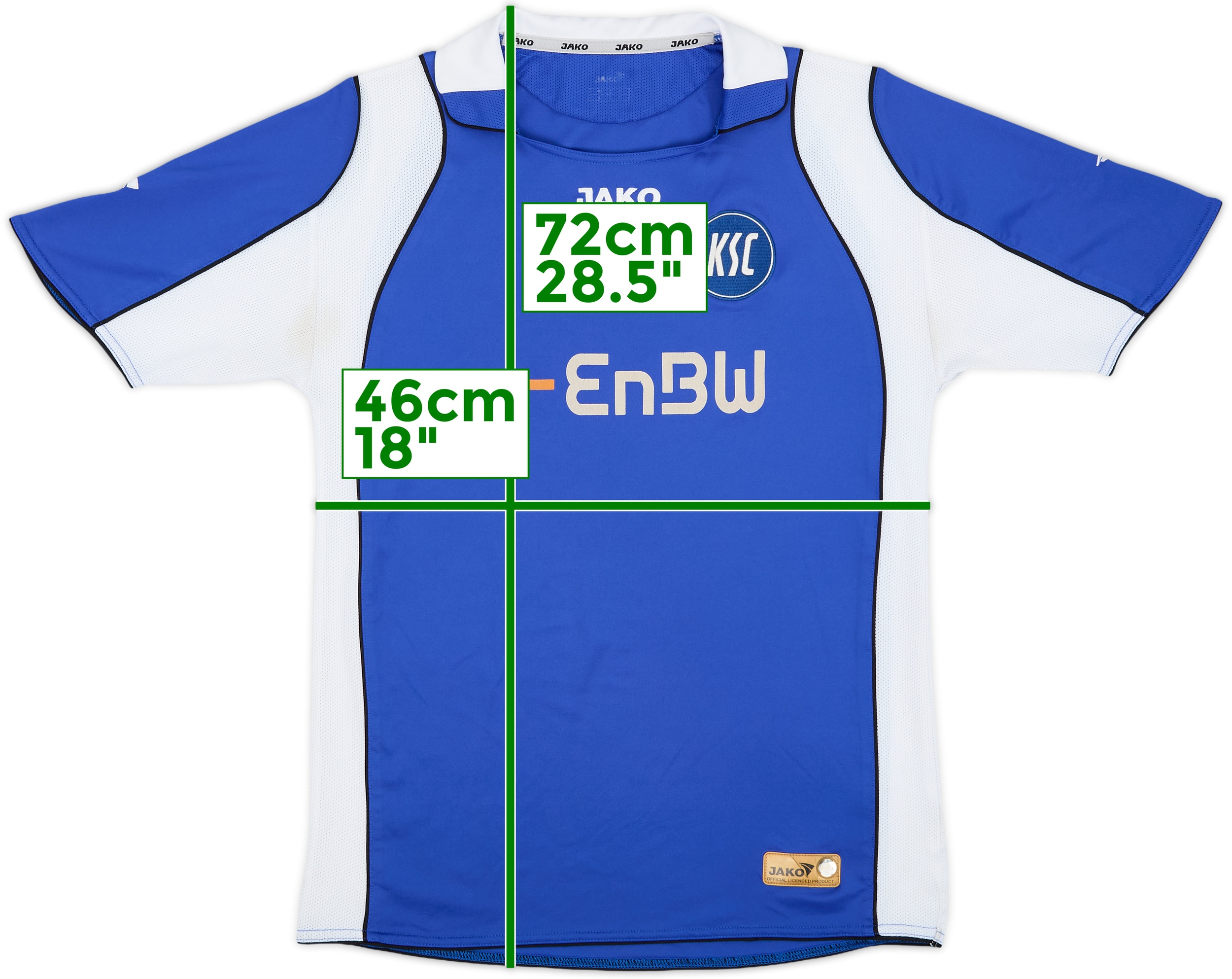 07/08 JAKO カールスルーエ ハイナル ホーム ブンデスリーガ 2007-08 Karlsruhe Home Shirt - 6/10 - (M)